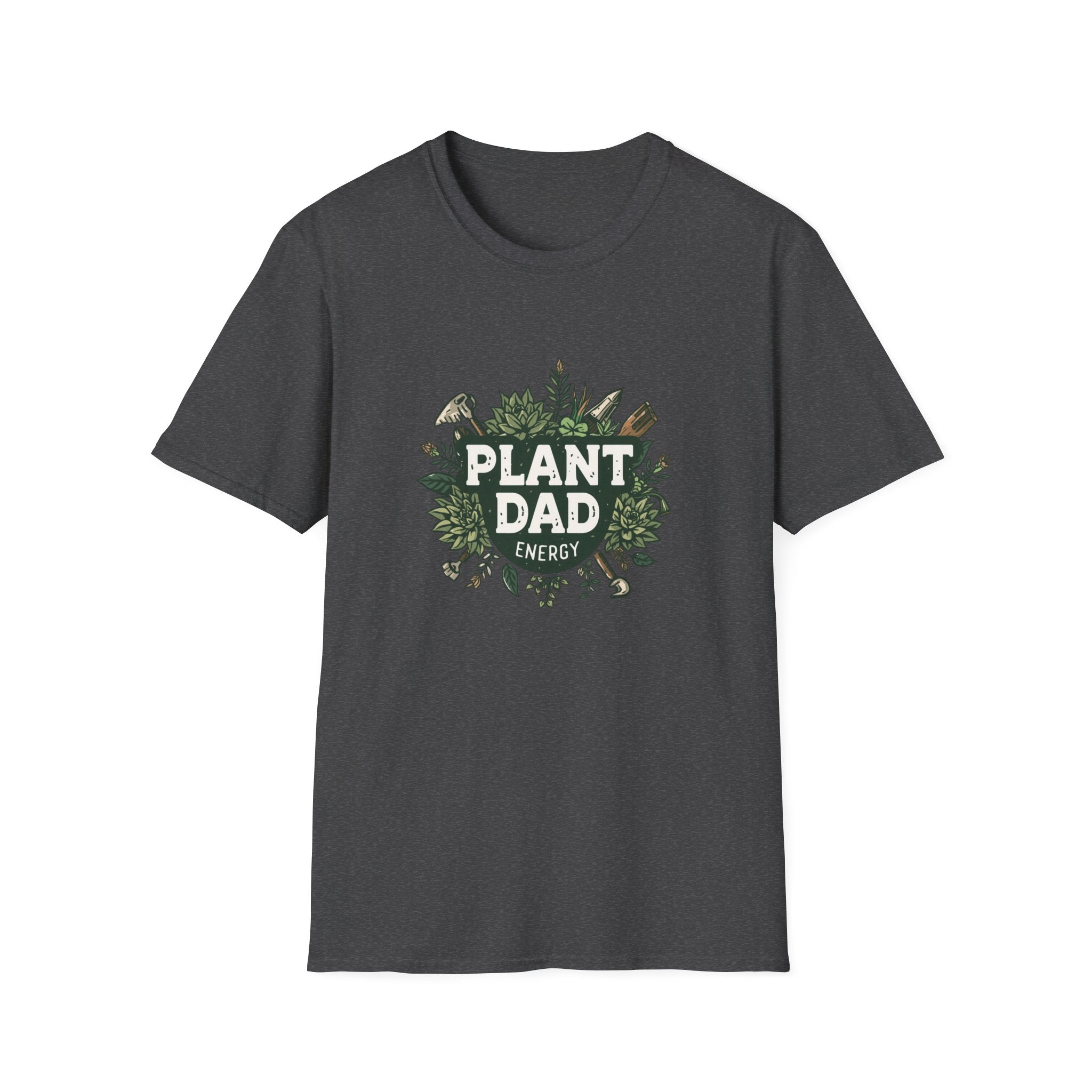 Plant Dad T-Shirt — Funny Gardener Shirt with Botanical Tools