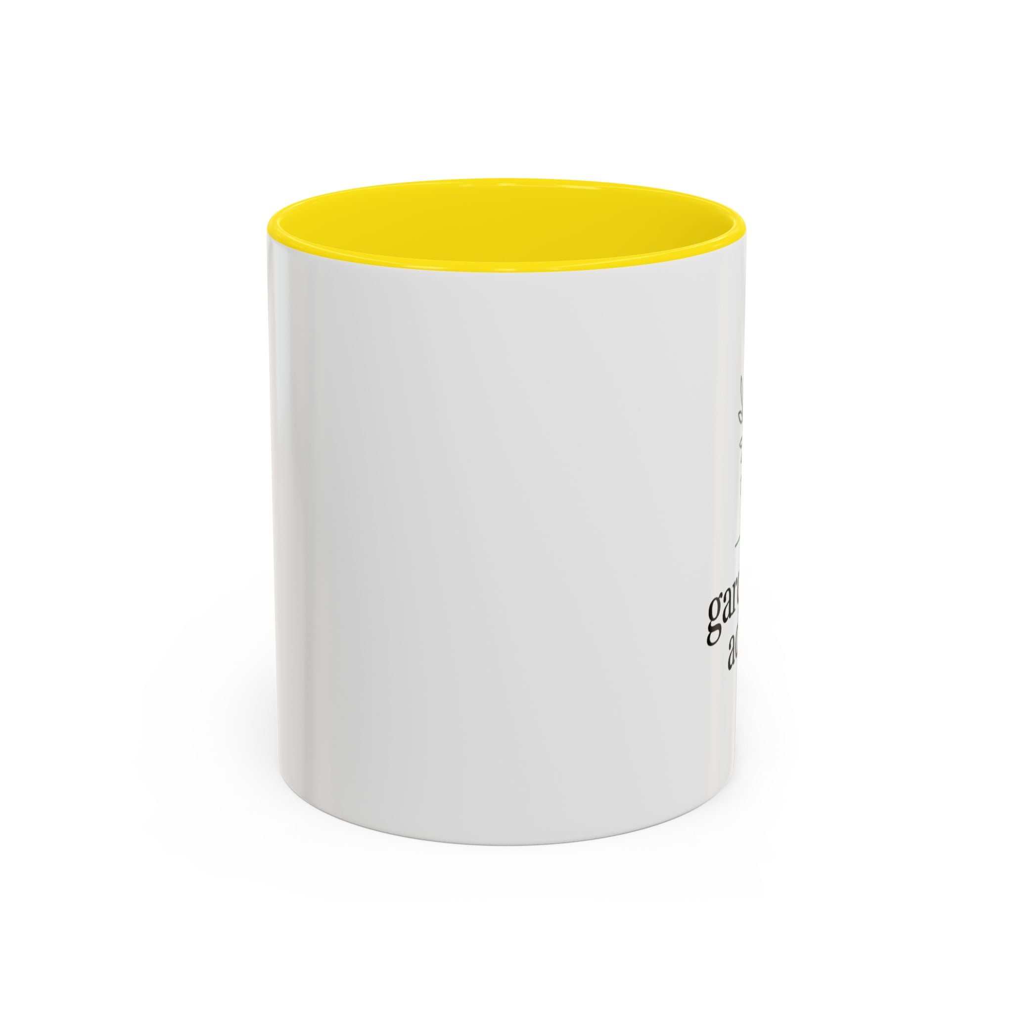 Gardening Addict Accent Coffee Mug — Plant Lover Ceramic Mug (11/15oz)