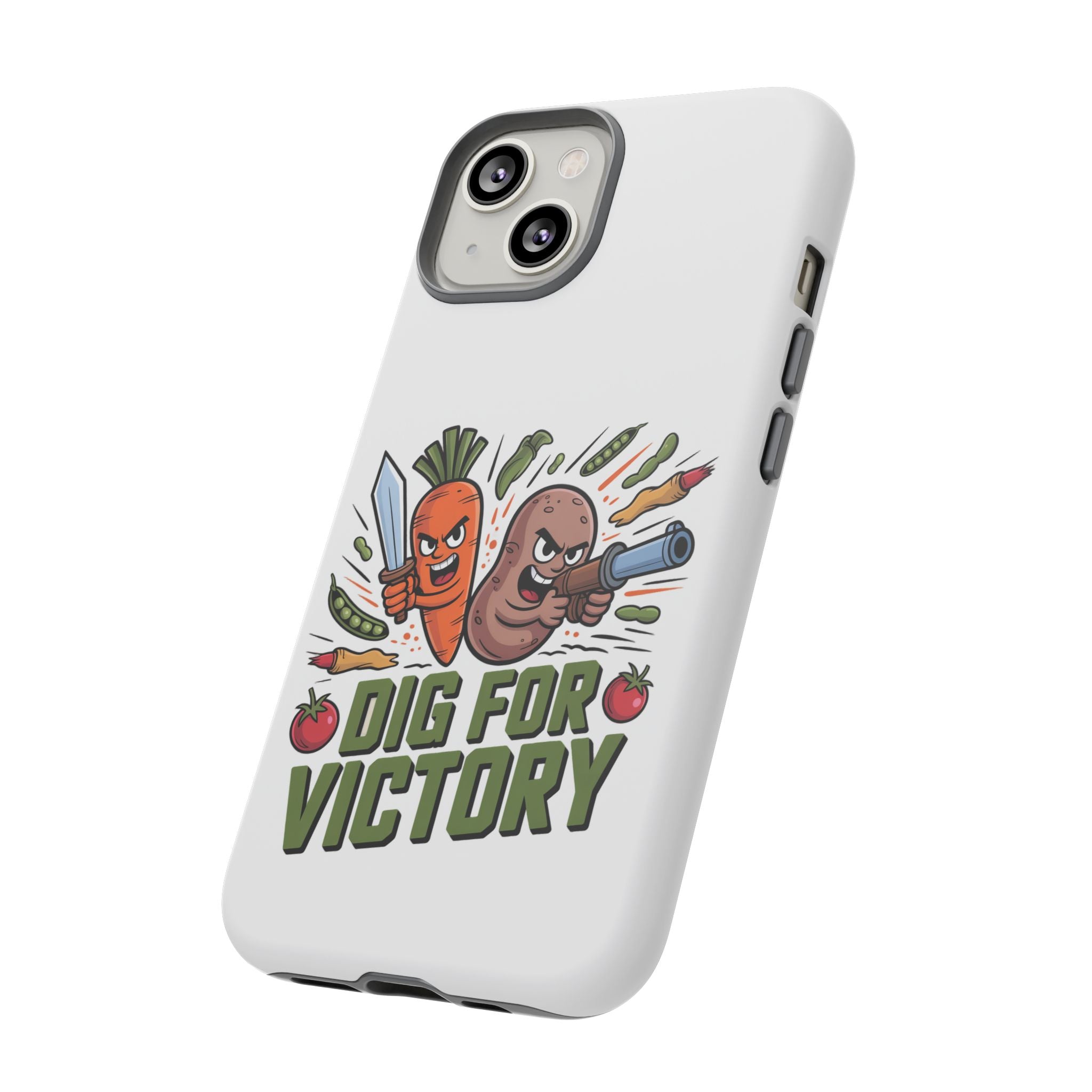 Phone Case — 'Dig For Victory' Veggie Combat Garden Design