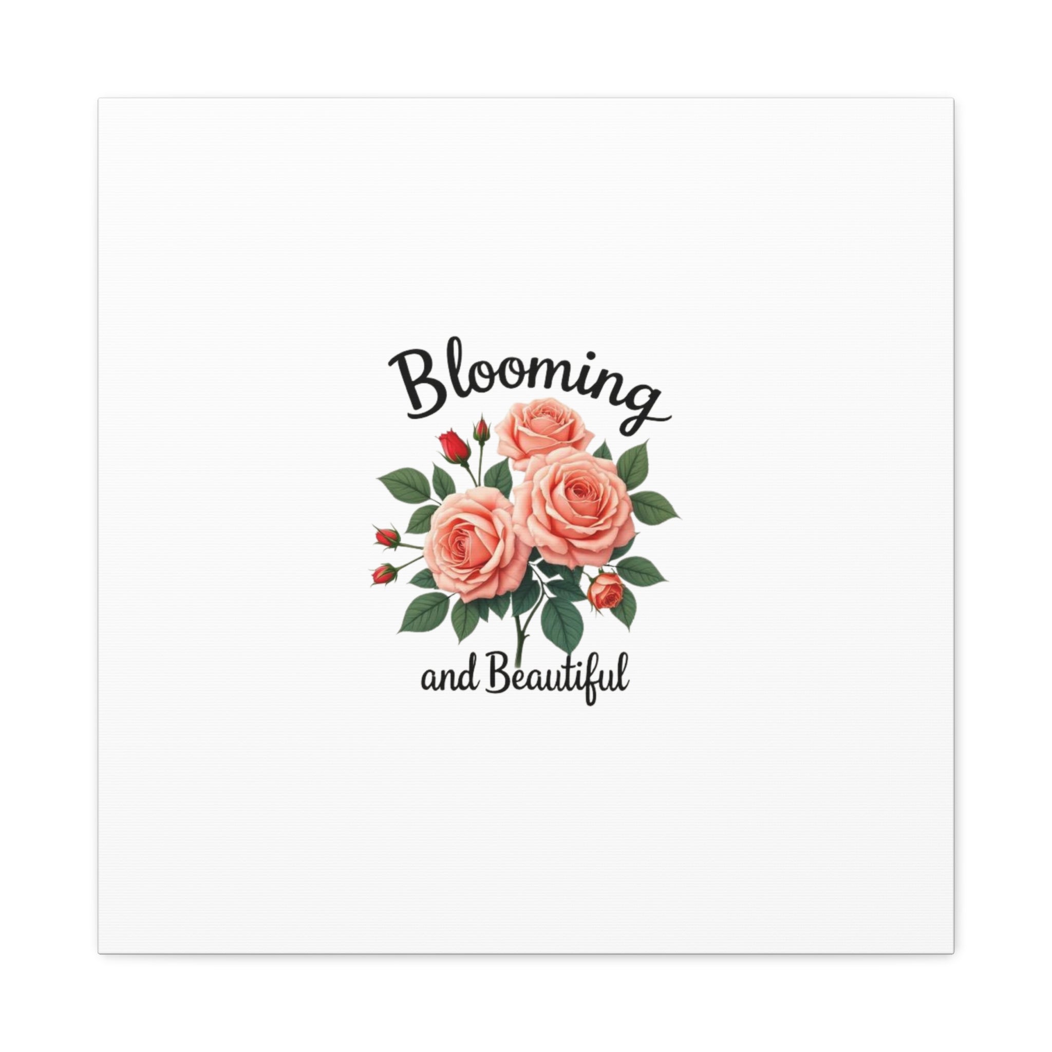 Blooming and Beautiful Rose Bouquet Canvas Wall Art
