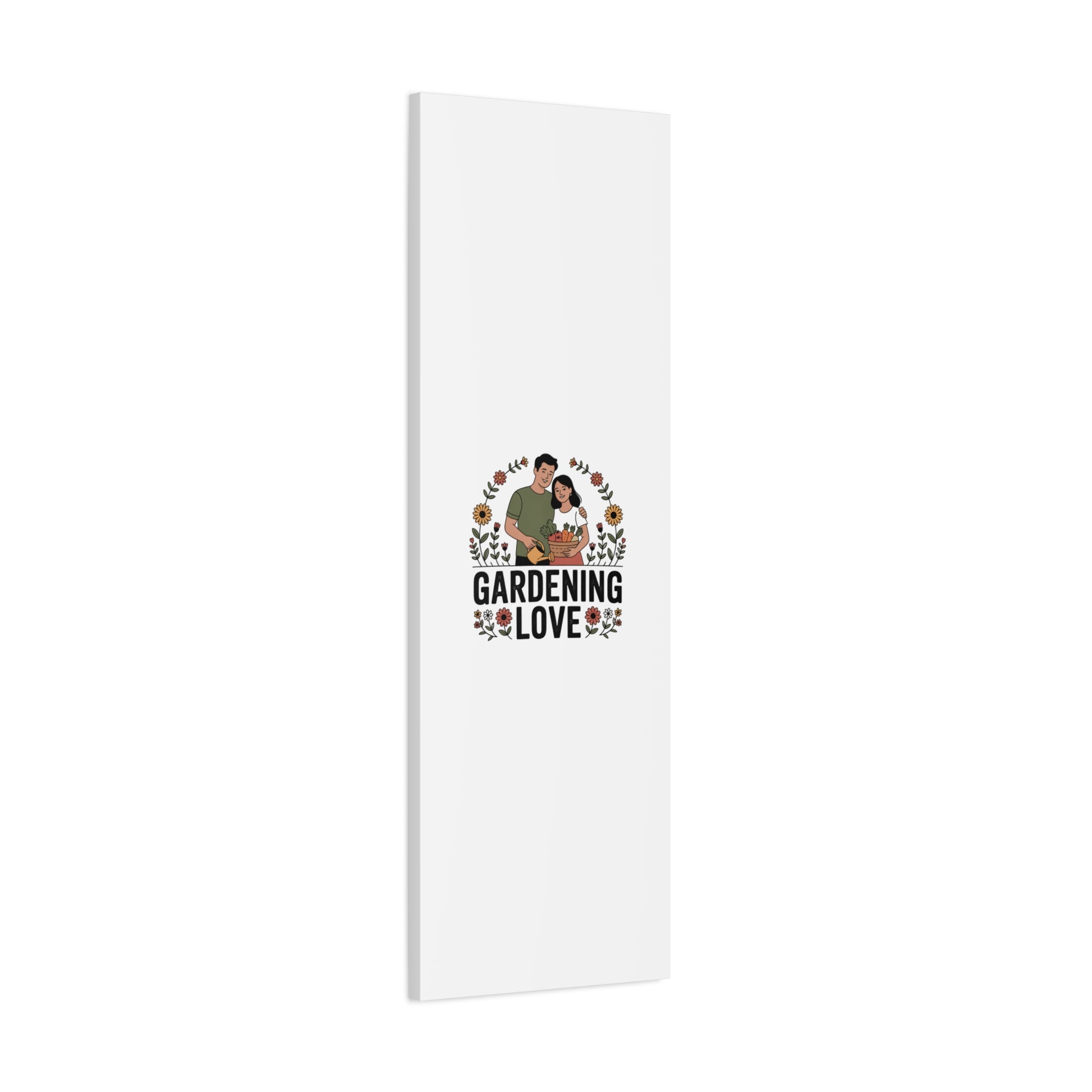 Gardening Love Canvas Print — Couple Gardening Wall Art