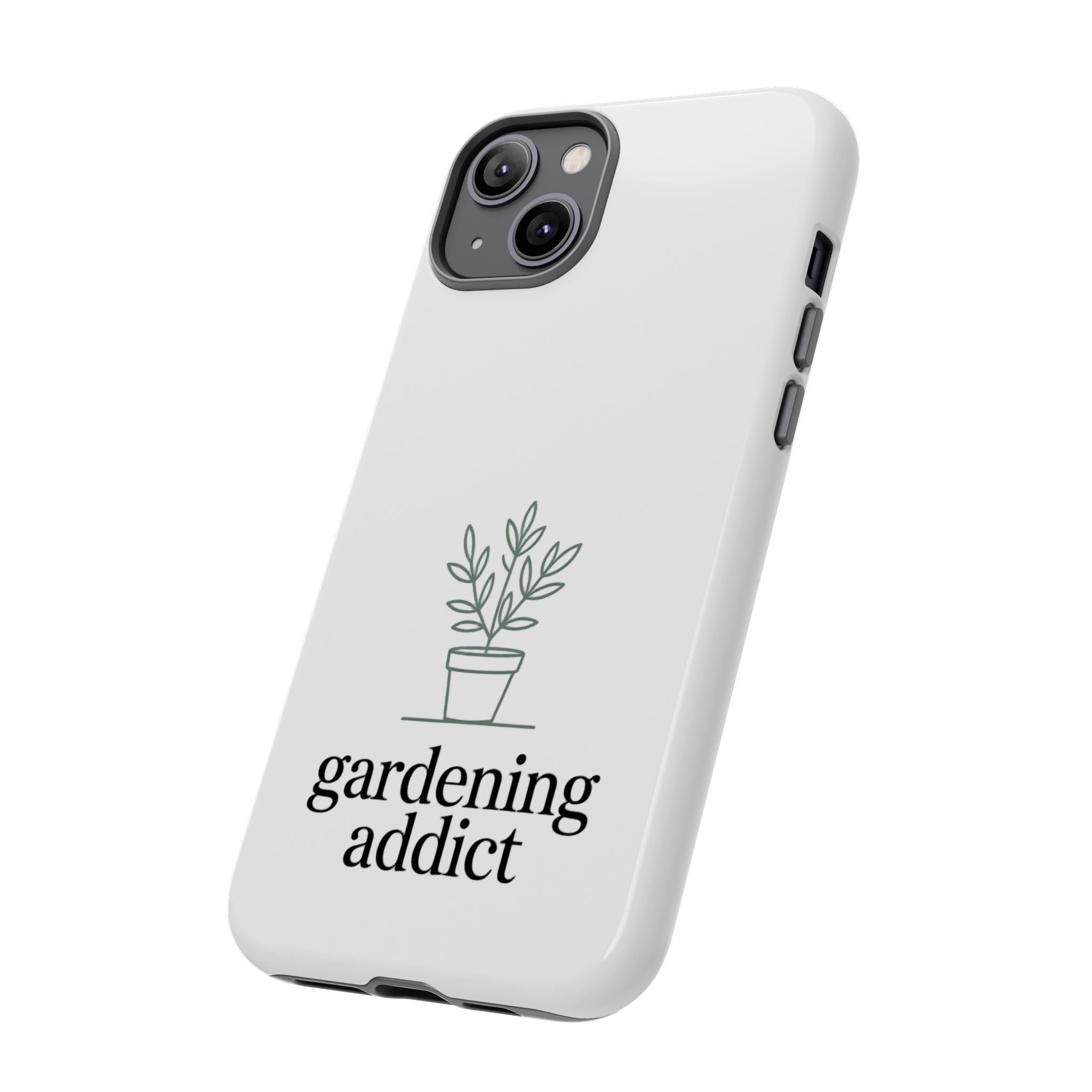 Phone Case — 'gardening addict' Minimal Plant Design
