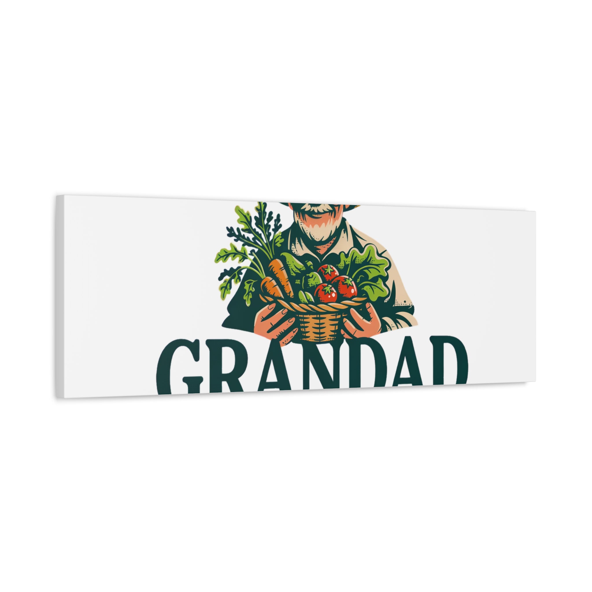 Grandad Top Gardener Canvas – Stretched Matte Wall Art