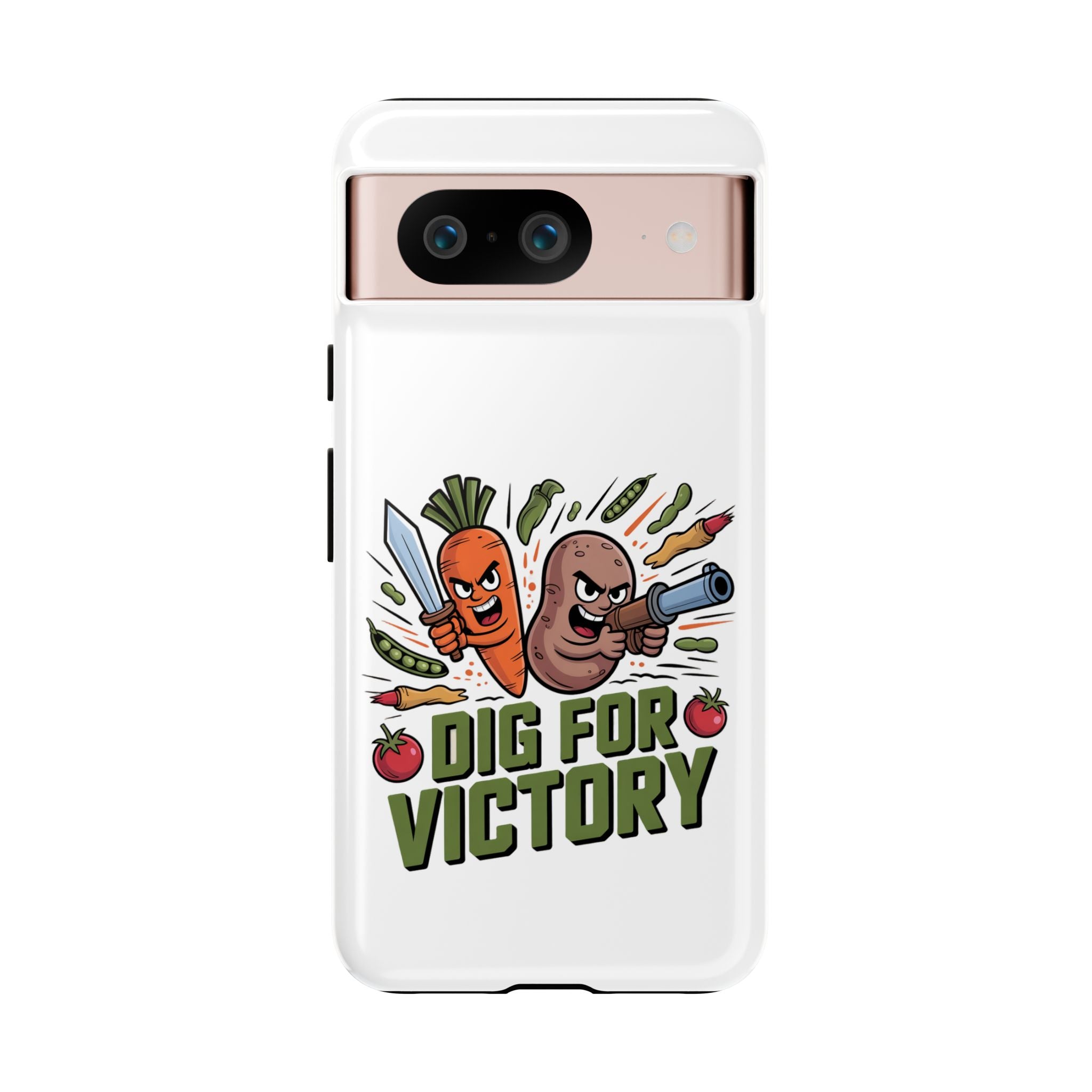 Phone Case — 'Dig For Victory' Veggie Combat Garden Design