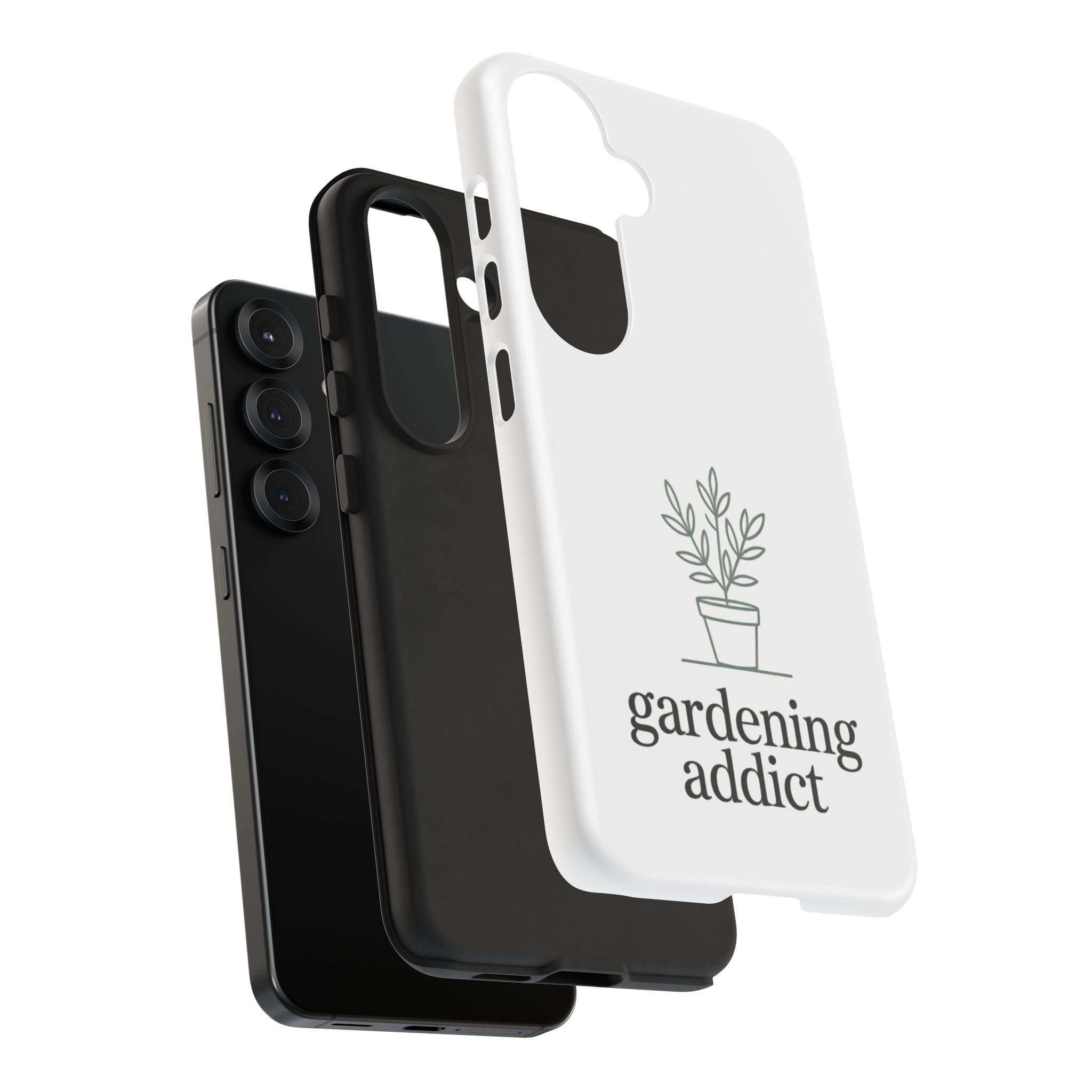 Phone Case — 'gardening addict' Minimal Plant Design