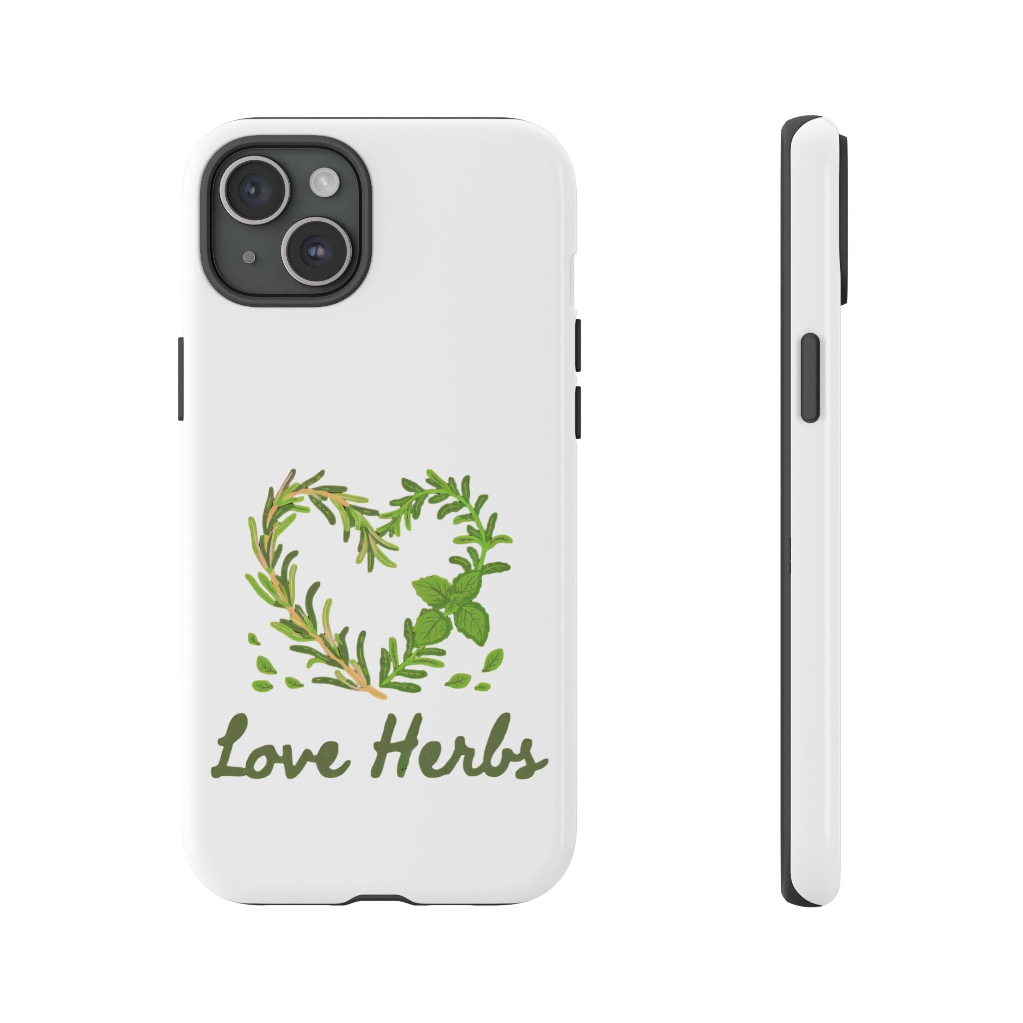 Herb Heart Phone Case - "Love Herbs" Botanical iPhone Cover