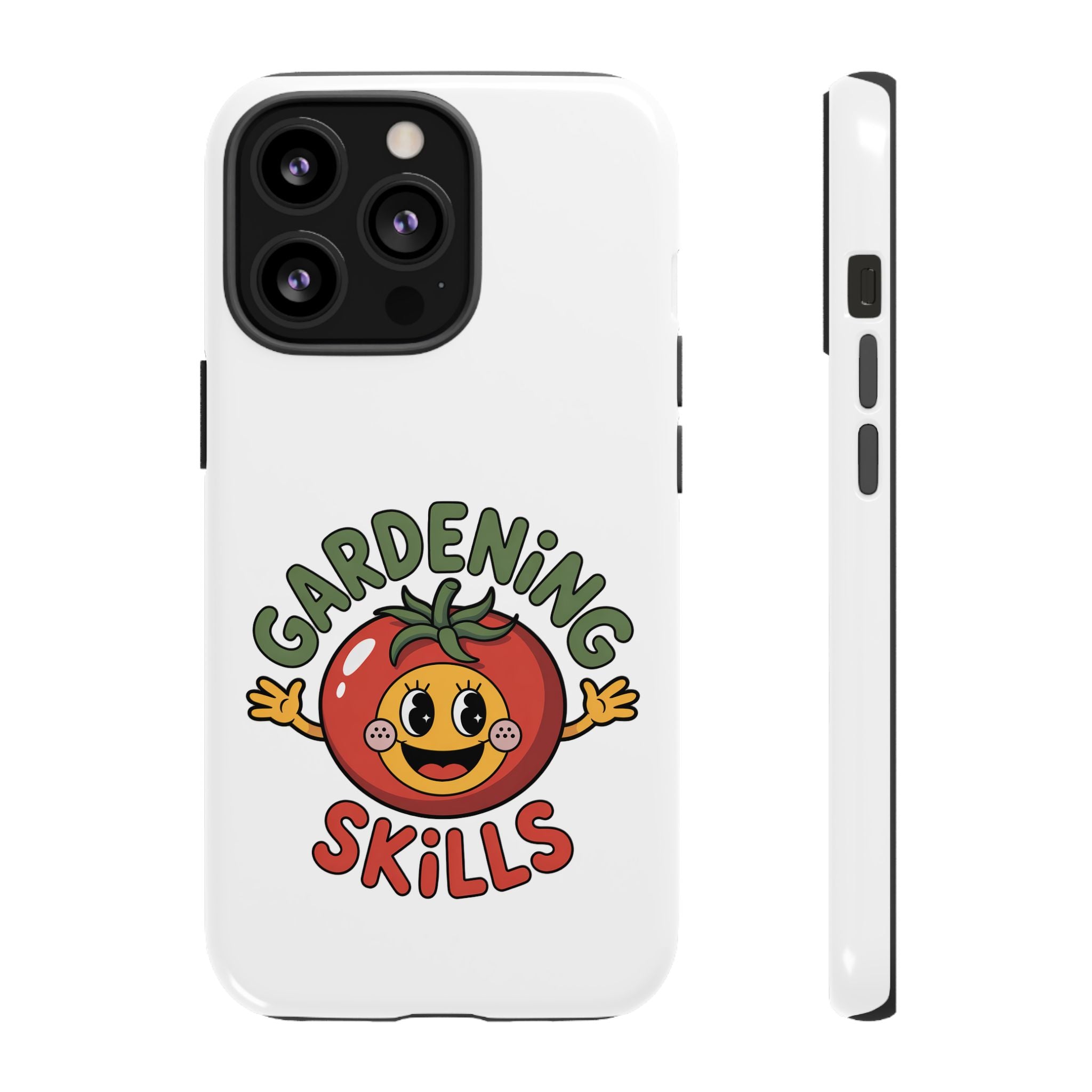 Gardening Skills Phone Case — Cute Tomato Plant Lover Protective Cover