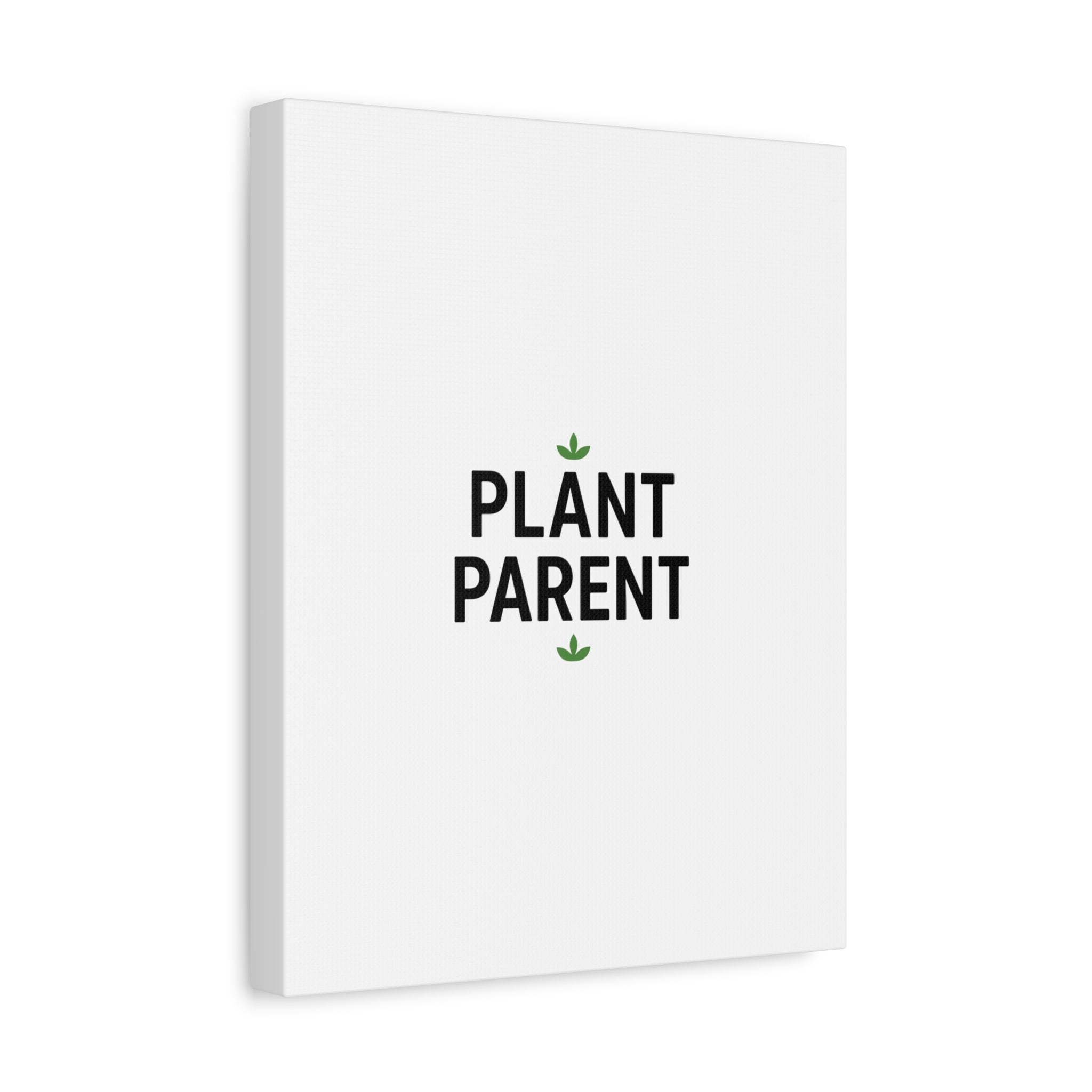 Plant Parent Canvas Wall Art — Minimalist Botanical Typography Print