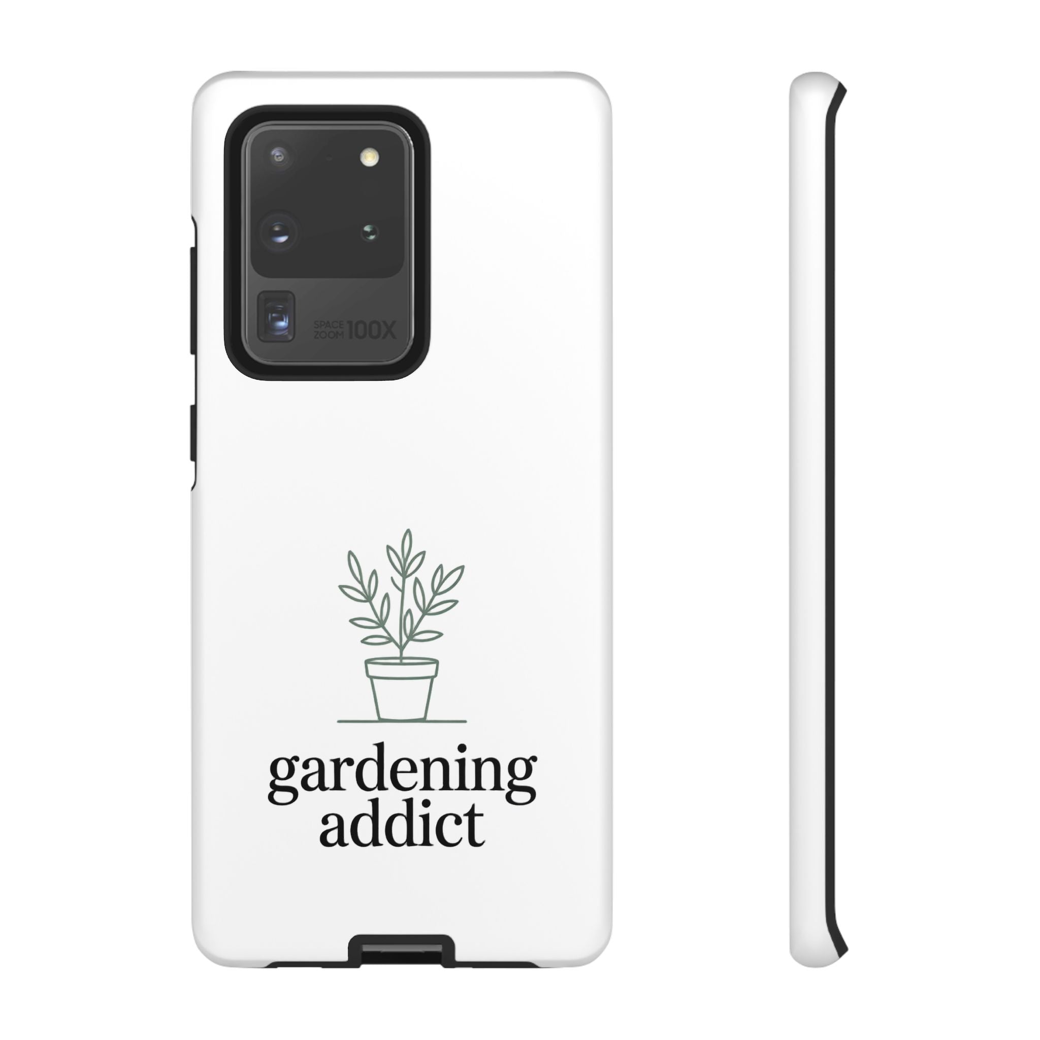 Phone Case — 'gardening addict' Minimal Plant Design
