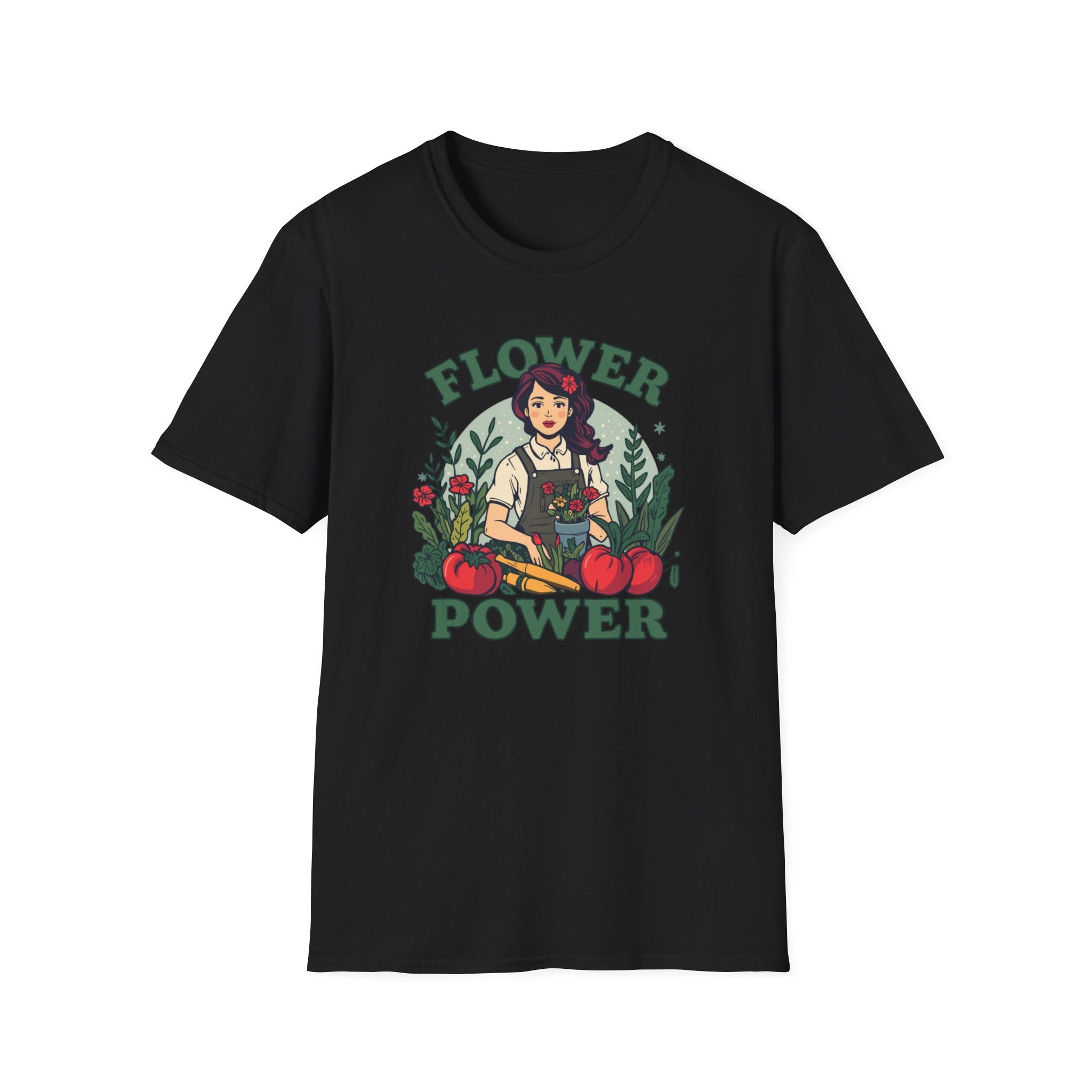 Flower Power T-Shirt — Retro Floral Graphic Tee