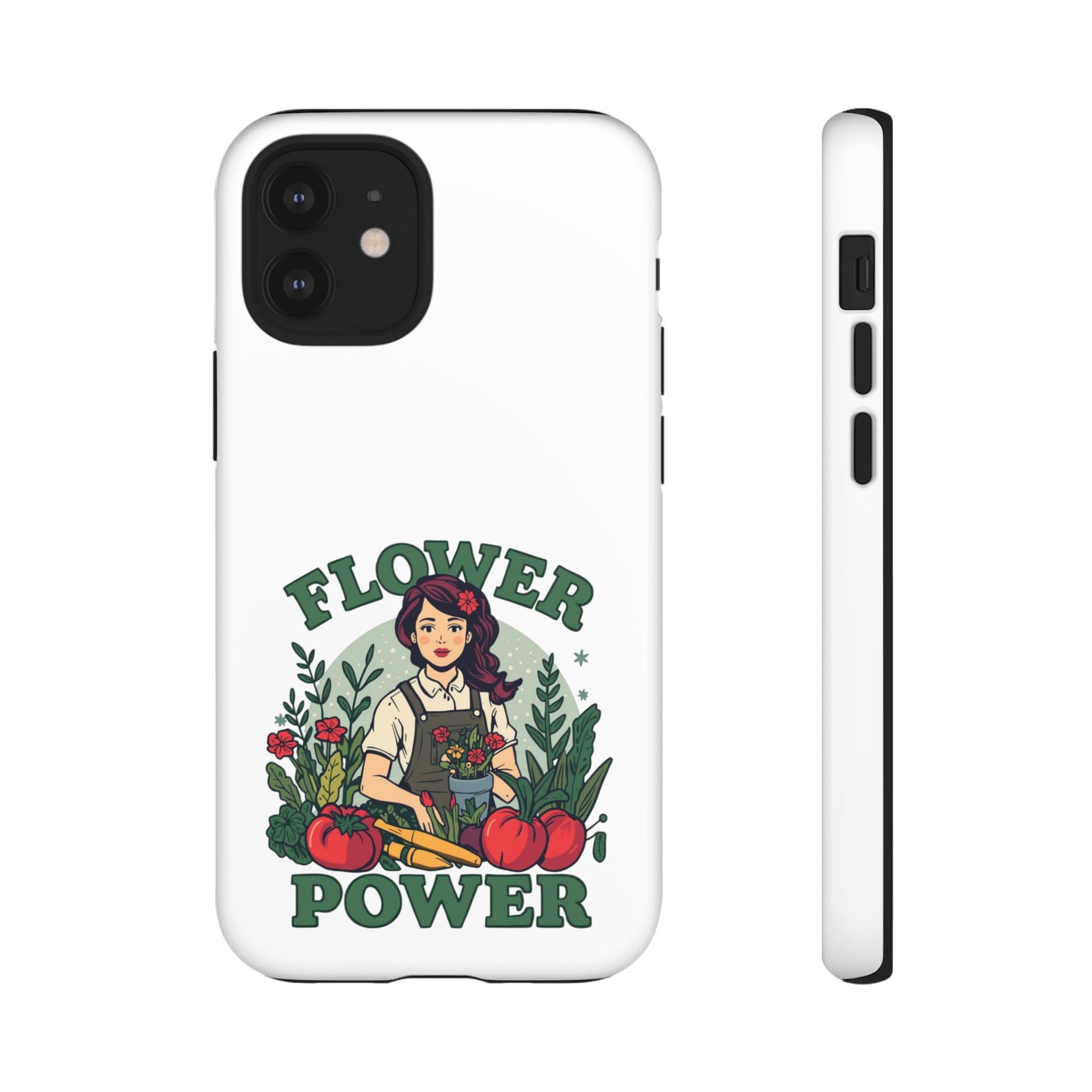Phone Case - 'Flower Power' Retro Gardener Floral Protective Case