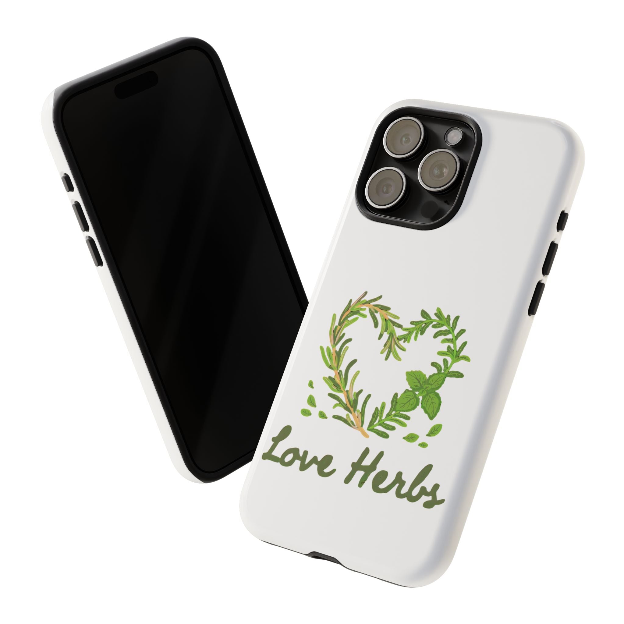 Herb Heart Phone Case - "Love Herbs" Botanical iPhone Cover