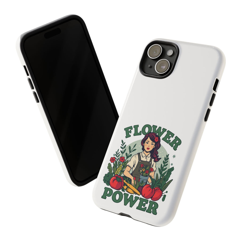Phone Case - 'Flower Power' Retro Gardener Floral Protective Case