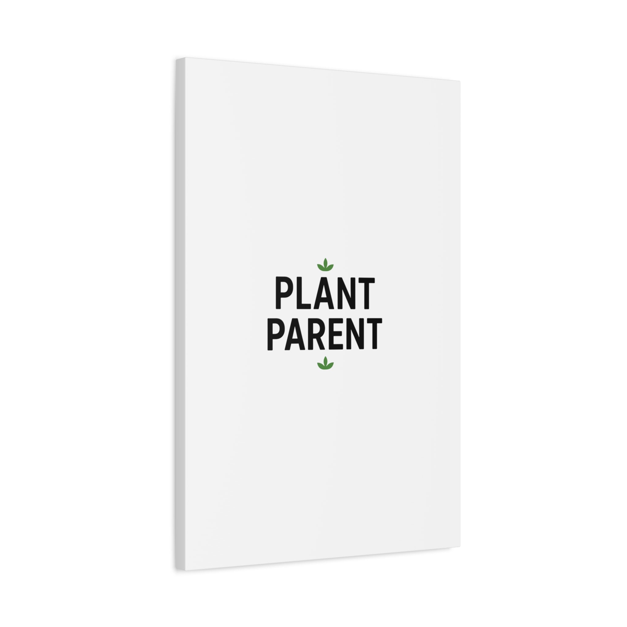 Plant Parent Canvas Wall Art — Minimalist Botanical Typography Print