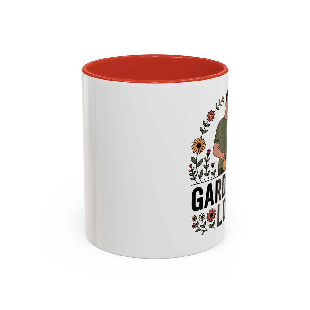 Gardening Love Accent Coffee Mug – Cute Couple Floral Gardeners (11/15oz)