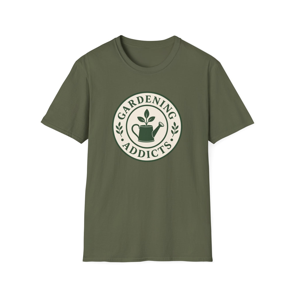 Gardening Addicts T-Shirt — Vintage Watering Can Plant Logo