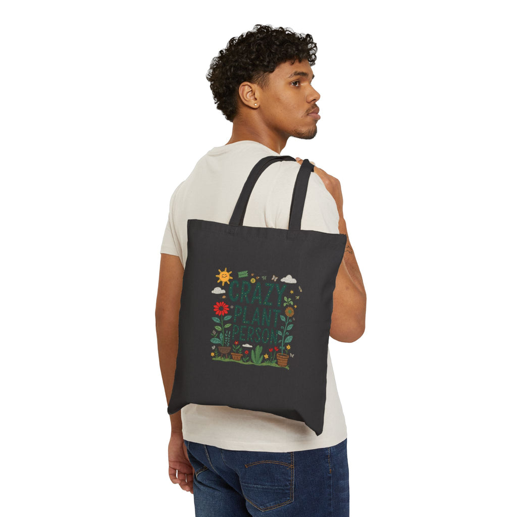 Tote Bag — "Crazy Plant Person" Grocery & Gardening Tote