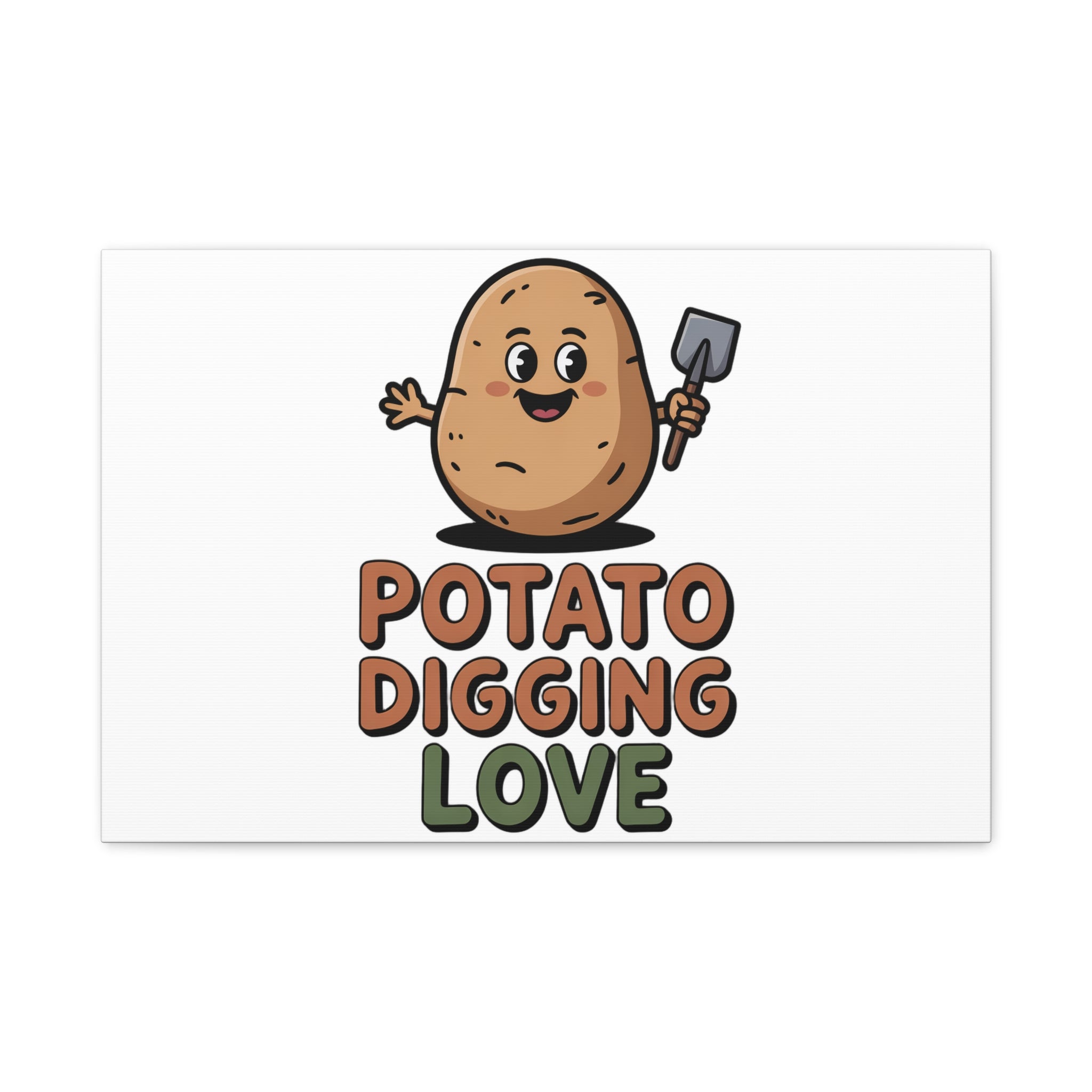 Potato Digging Love Canvas Print