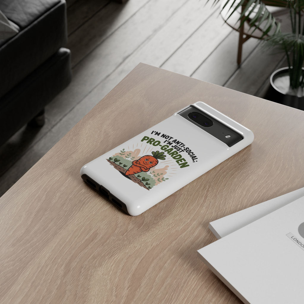 Pro-Garden Carrot Phone Case — “I’m Not Anti-Social, I’m Just Pro-Garden”
