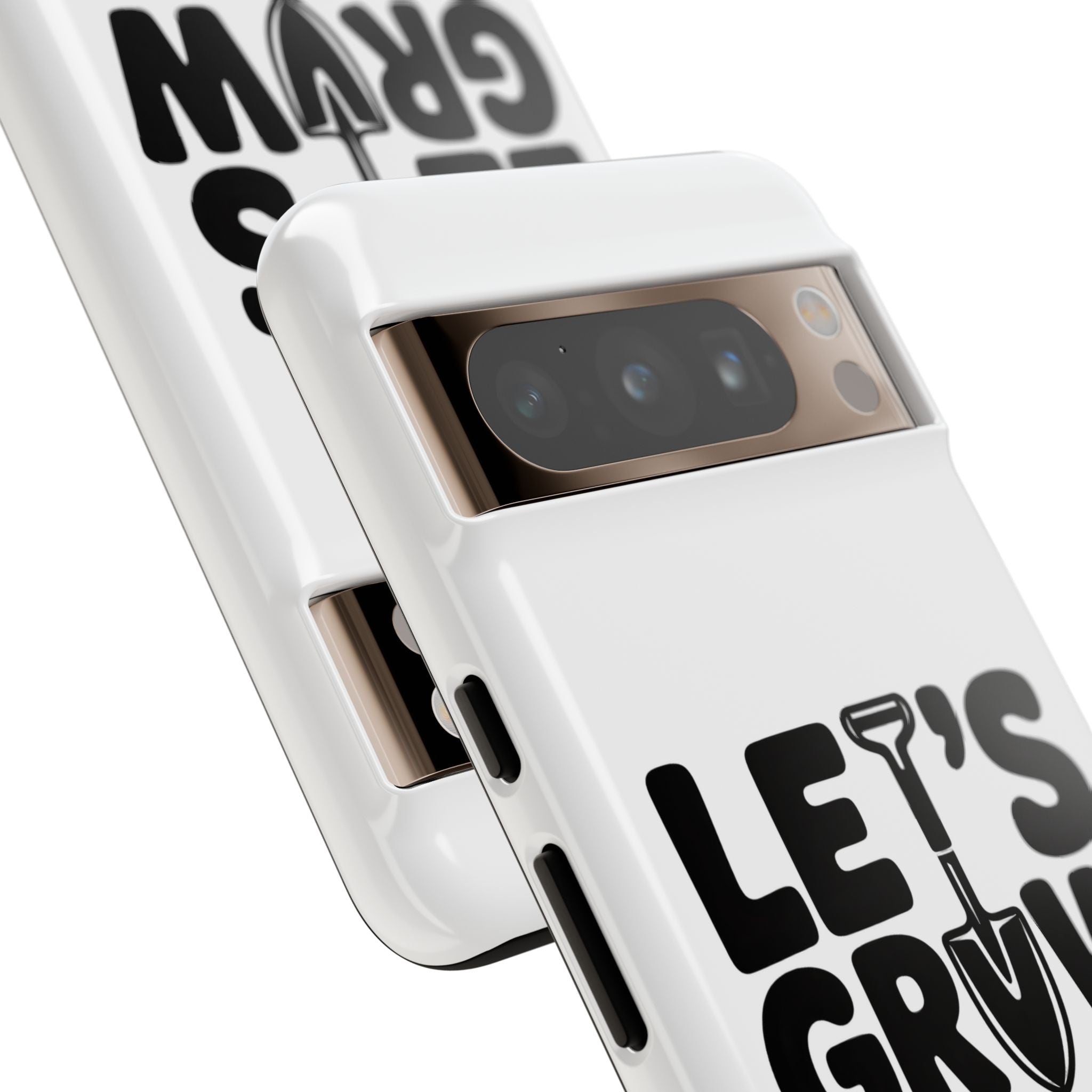 Phone Case - "Let's Grow Stuff" Gardening Shovel Design