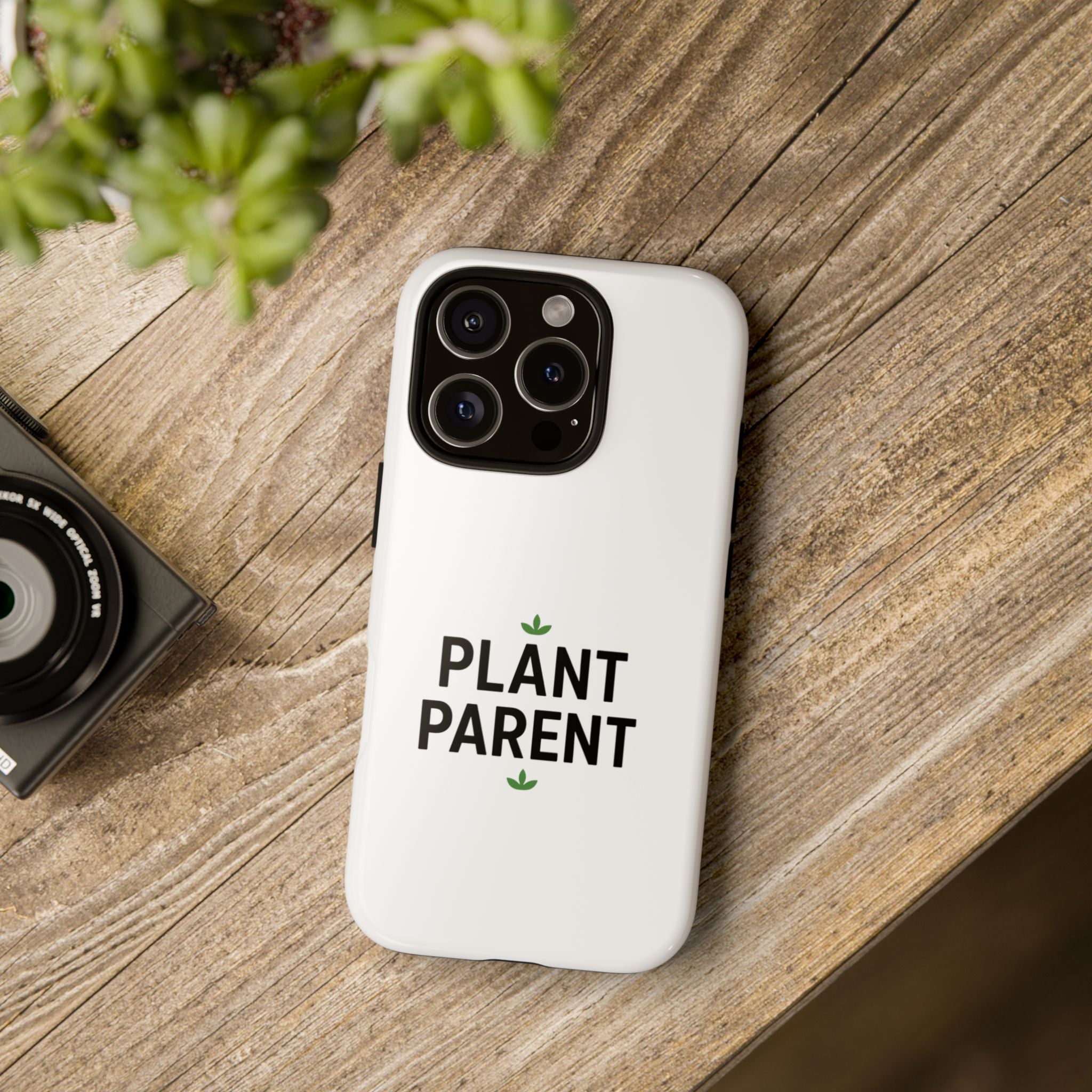 Plant Parent Tough Phone Case – Minimalist Plant Lover Protective Cover