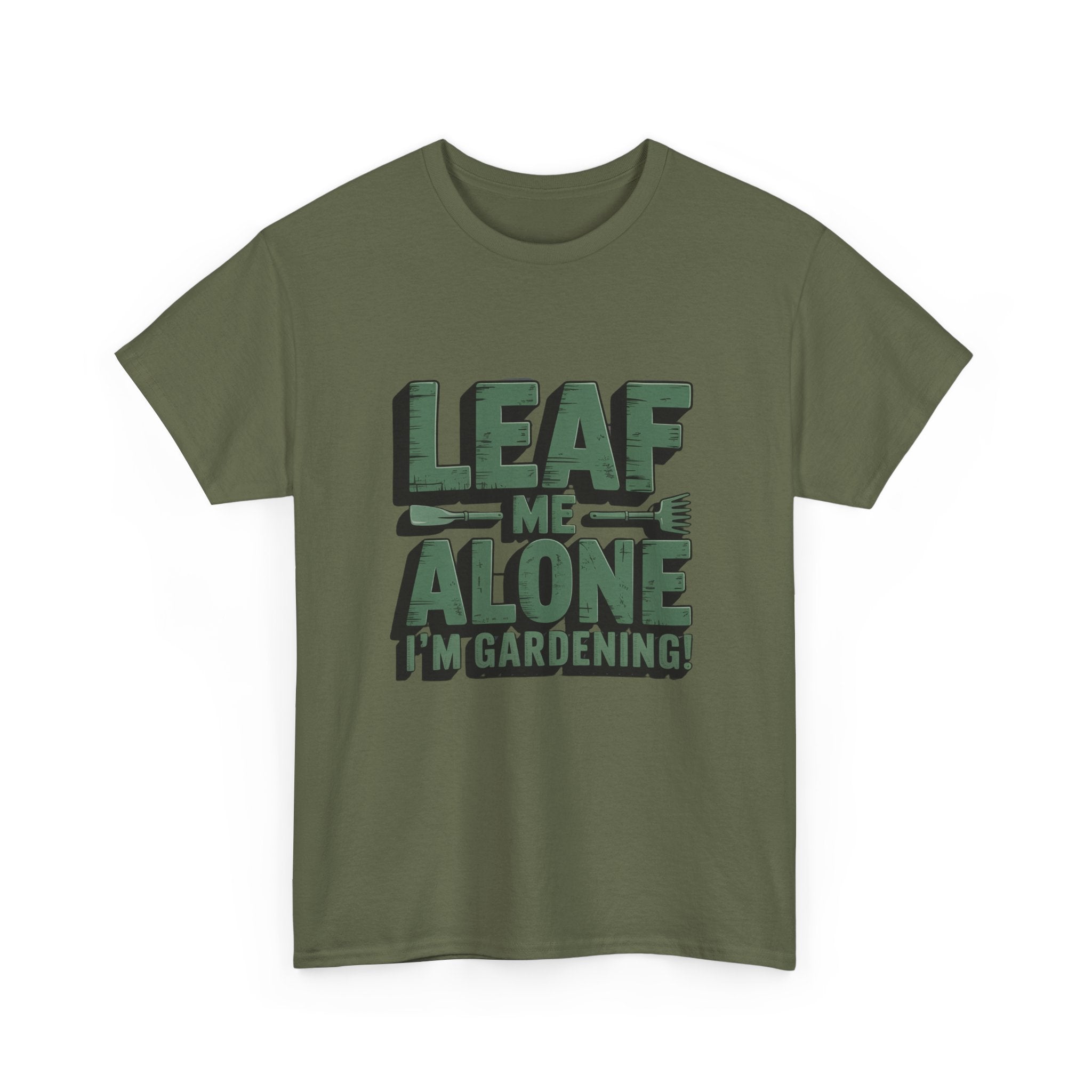 Gardening T-Shirt — "Leaf Me Alone, I’m Gardening" Funny Plant Lover Tee