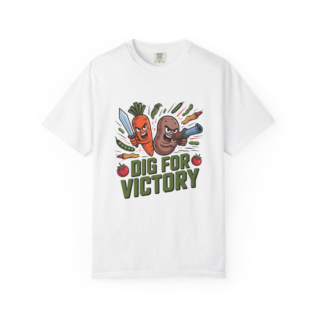 Dig for Victory T-Shirt — Retro Veggie Garden Graphic Tee