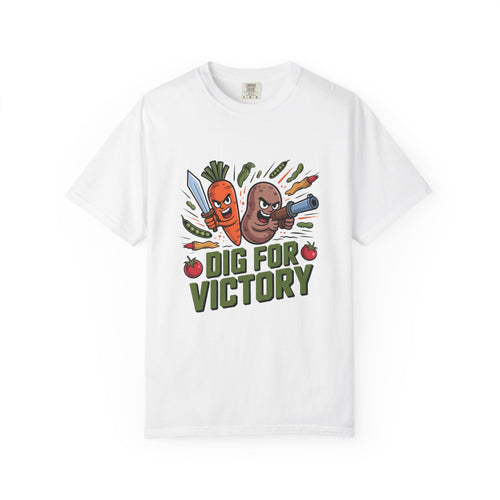 Dig for Victory T-Shirt — Retro Veggie Garden Graphic Tee
