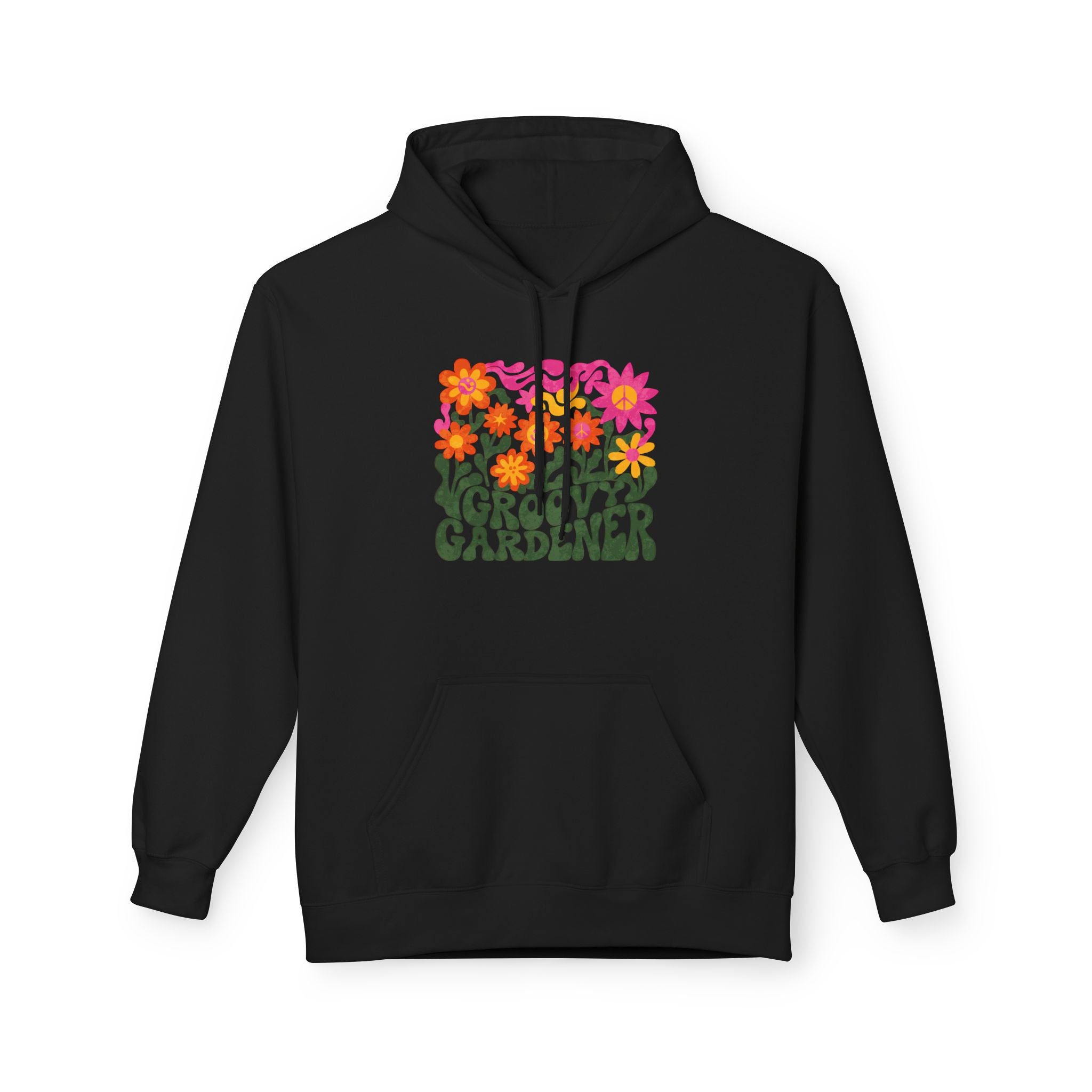 Gardener Hoodie – Retro Floral “Groovy Gardener” Pullover