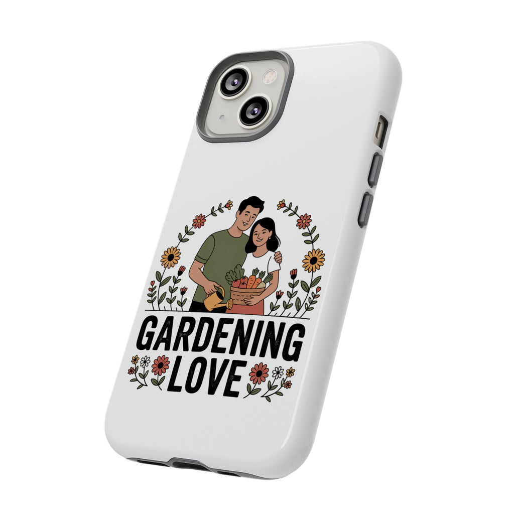 Gardening Love Phone Case — Floral Couple Protective Phone Cover