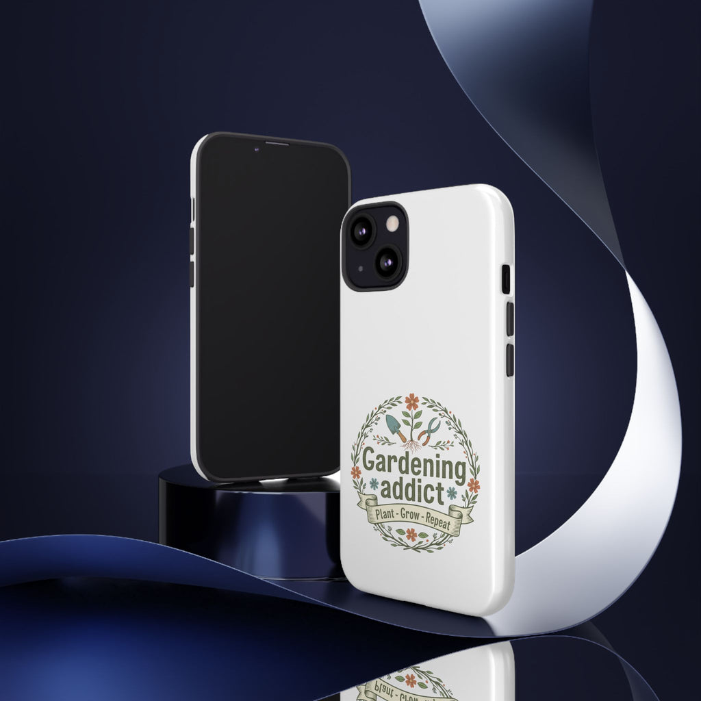 Phone Case — Gardening Addict "Plant • Grow • Repeat" Floral Garden Phone Cover