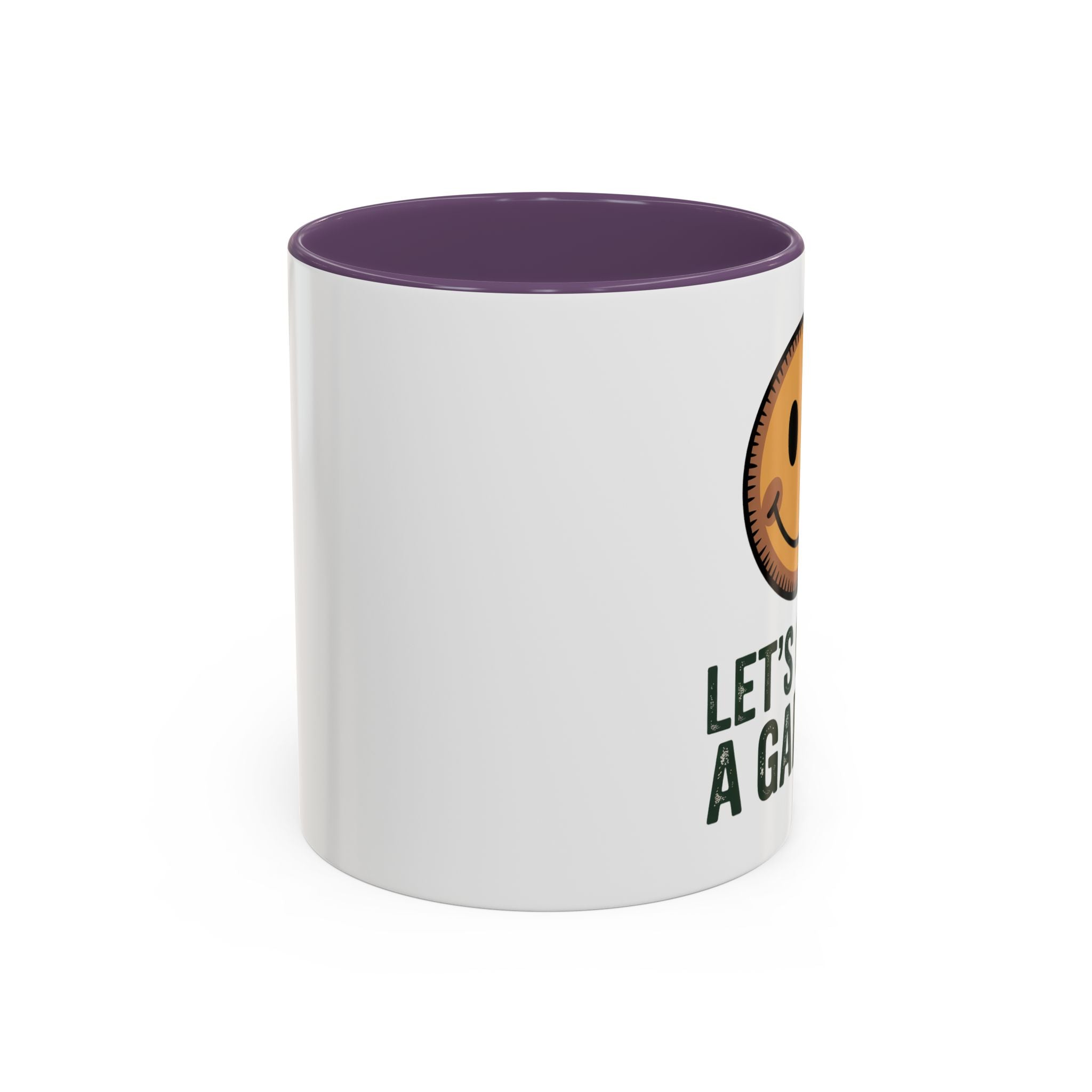 Let’s Grow a Garden Accent Coffee Mug — Smiley Seed Patch Design (11/15oz)