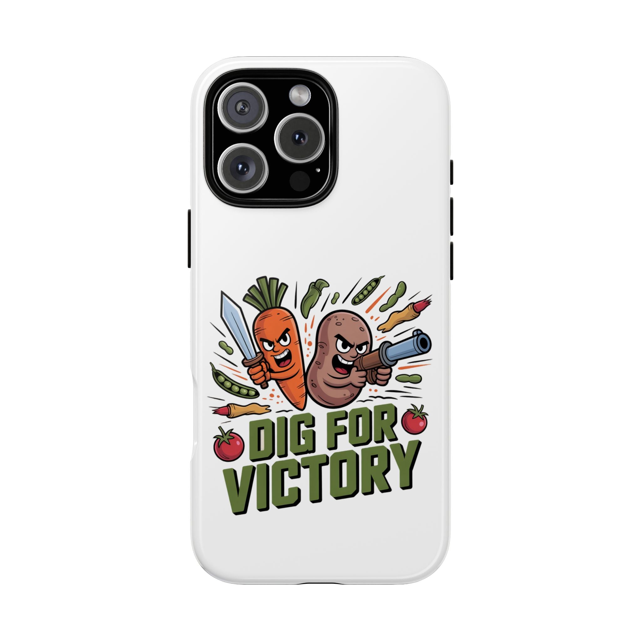 Phone Case — 'Dig For Victory' Veggie Combat Garden Design