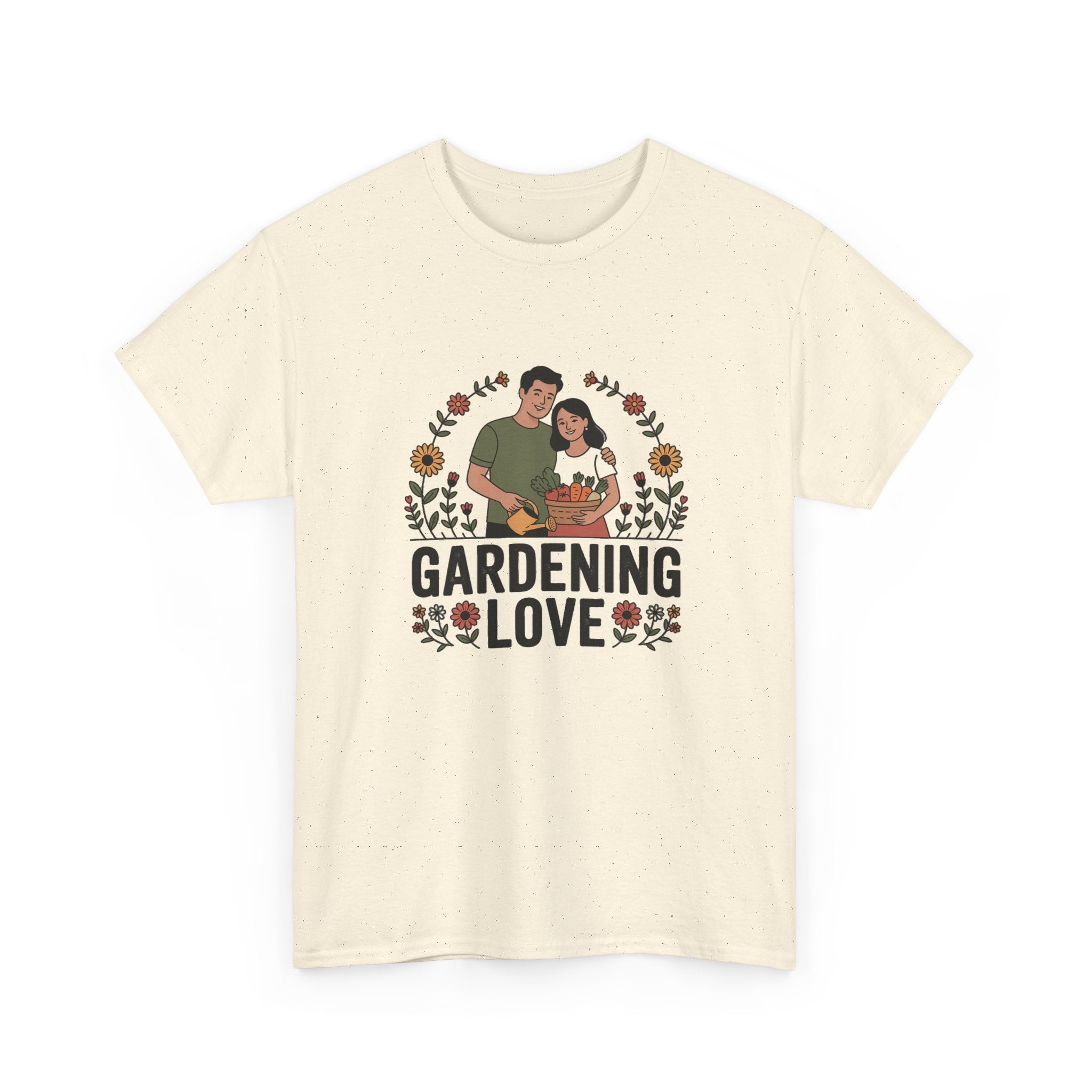 Gardening Love T-Shirt — Cute Couple Planting Graphic Tee