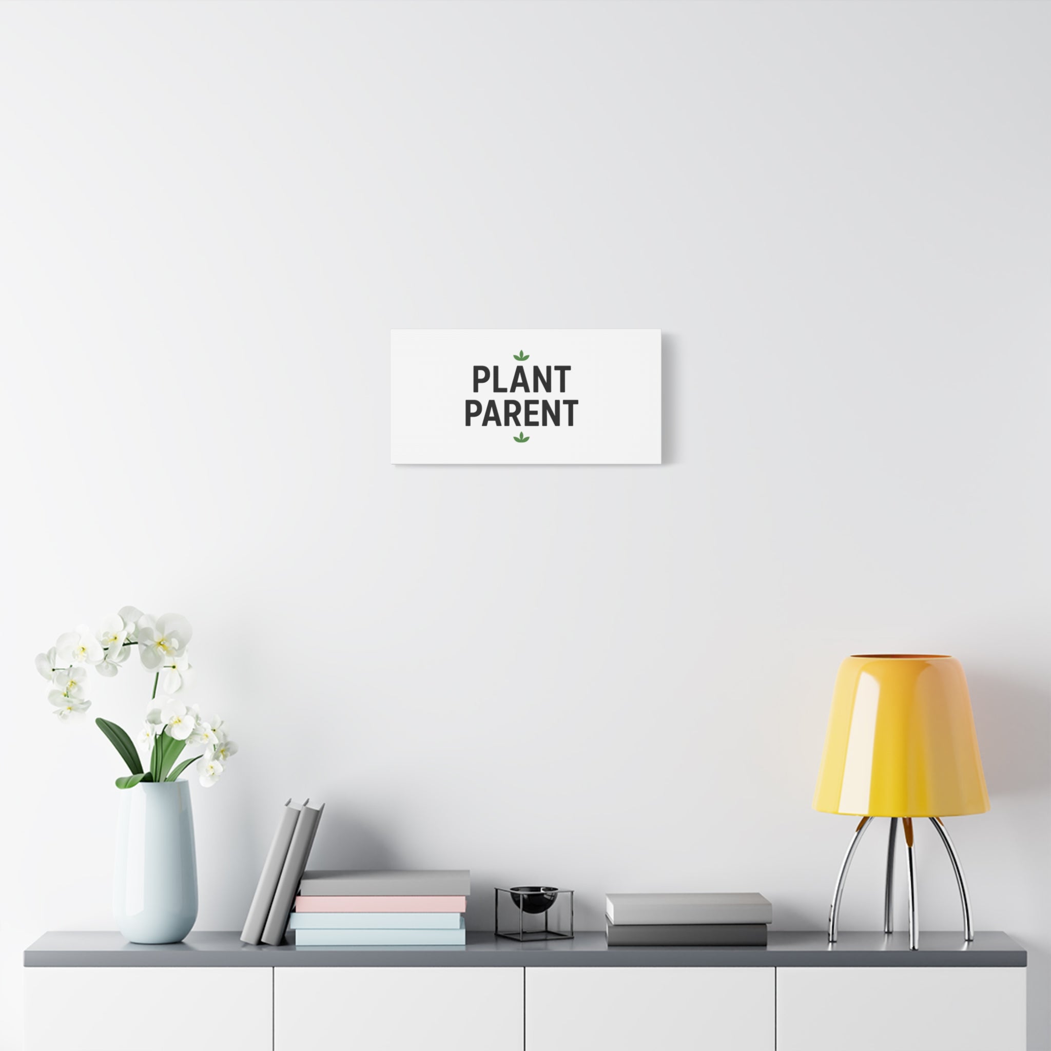 Plant Parent Canvas Wall Art — Minimalist Botanical Typography Print