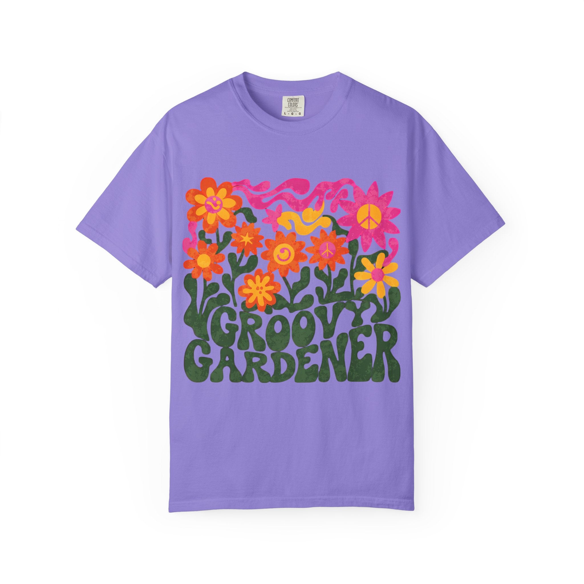 Groovy Gardener T-Shirt — Retro Flower Garden Graphic Tee