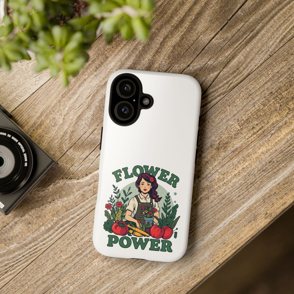 Phone Case - 'Flower Power' Retro Gardener Floral Protective Case