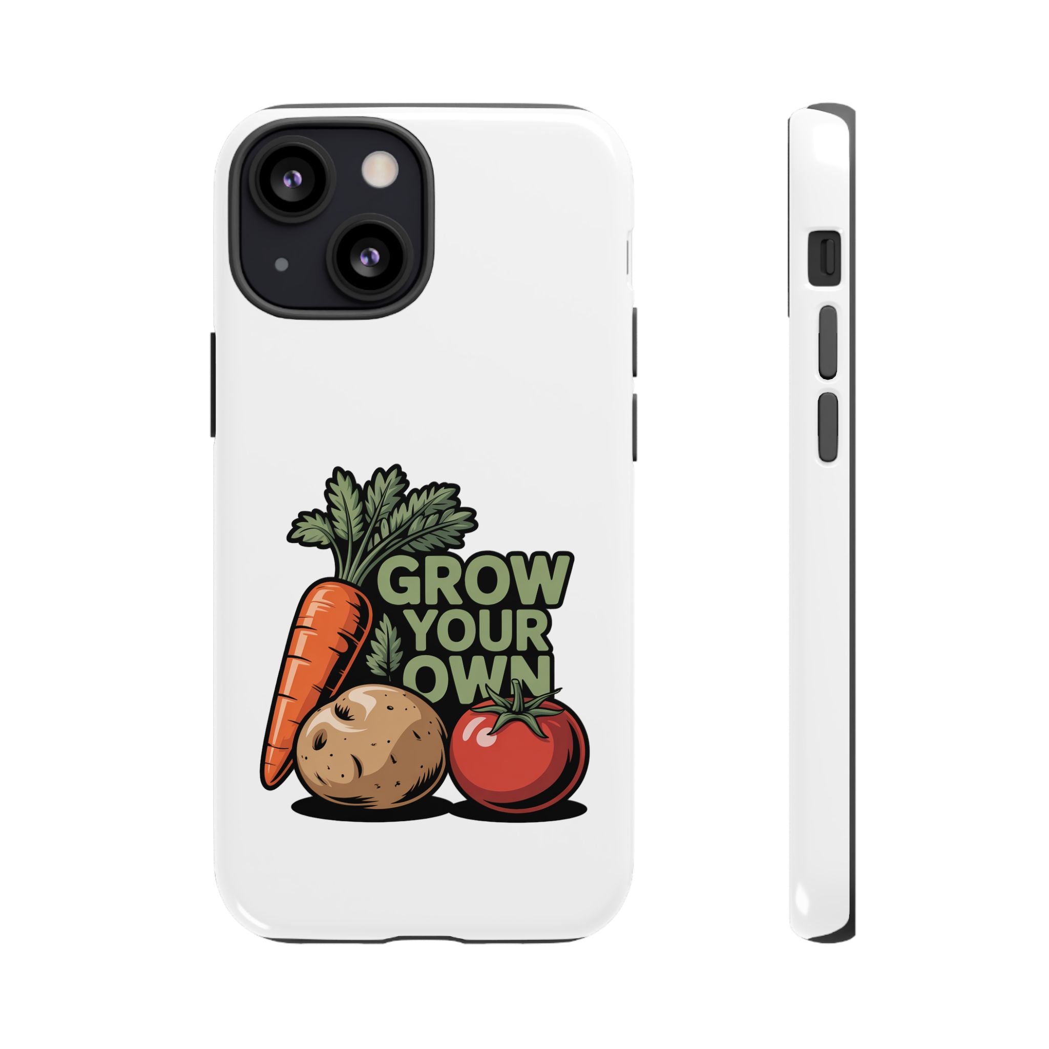 Grow Your Own Vegetables Phone Case — Gardening Carrot Potato Tomato Design