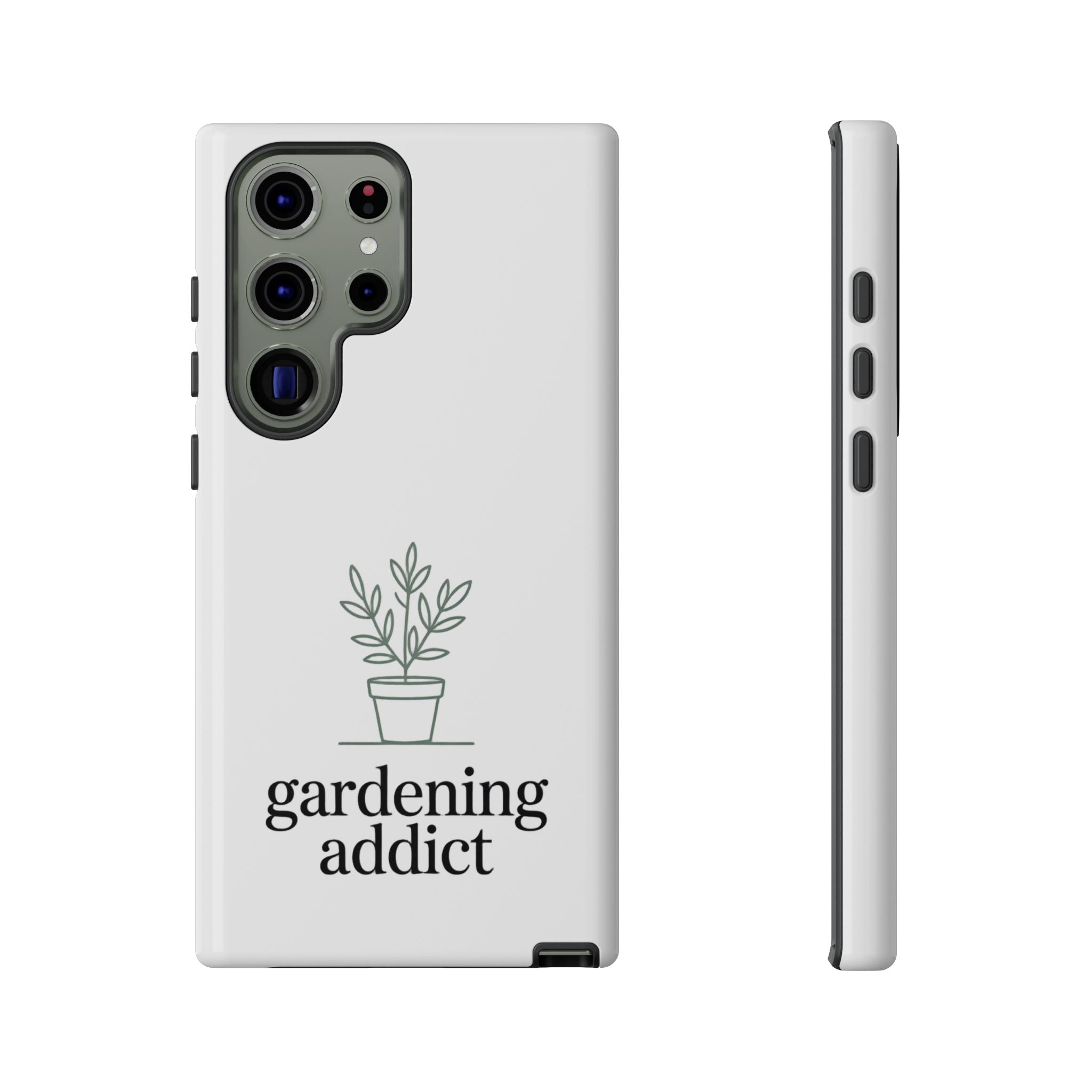 Phone Case — 'gardening addict' Minimal Plant Design