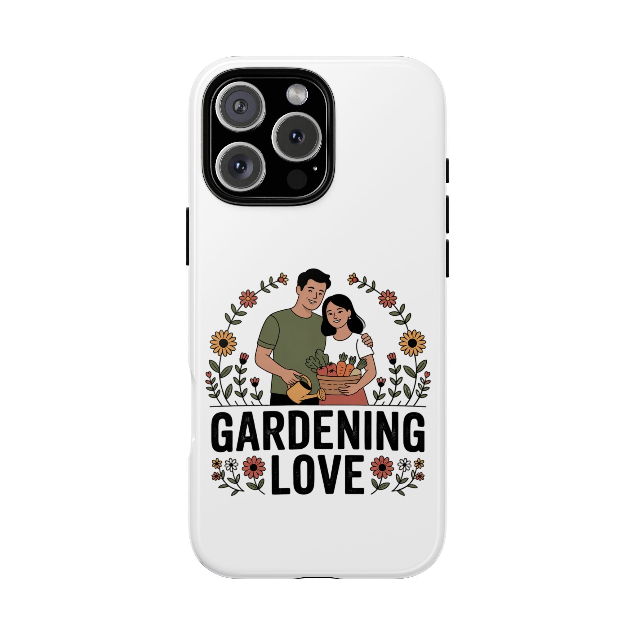 Gardening Love Phone Case — Floral Couple Protective Phone Cover