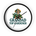 Grandad Top Gardener Wall Clock — Gift for Grandpa, Gardening Lover Decor
