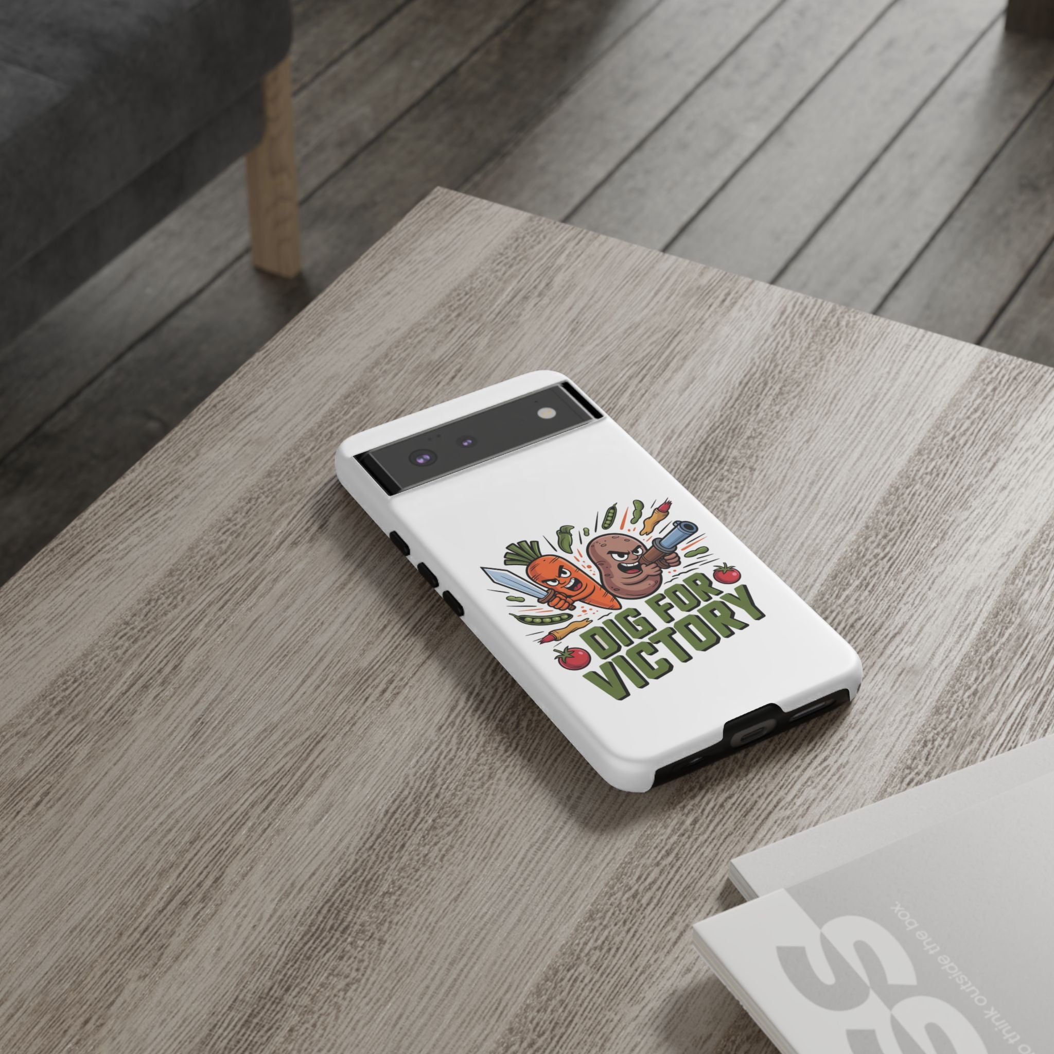 Phone Case — 'Dig For Victory' Veggie Combat Garden Design