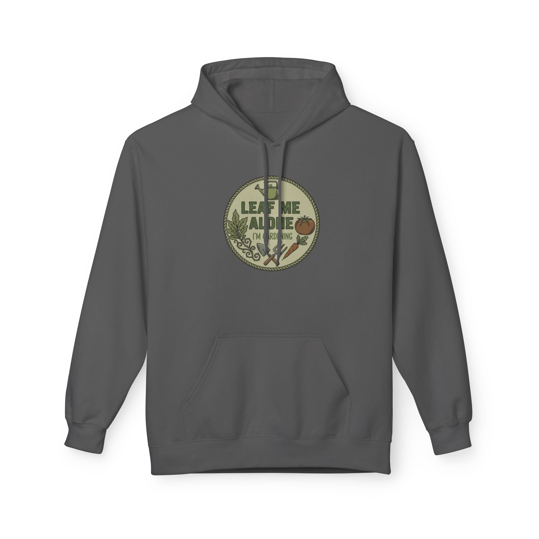 Leaf Me Alone I'm Gardening Hoodie — Vintage Gardening Sweatshirt