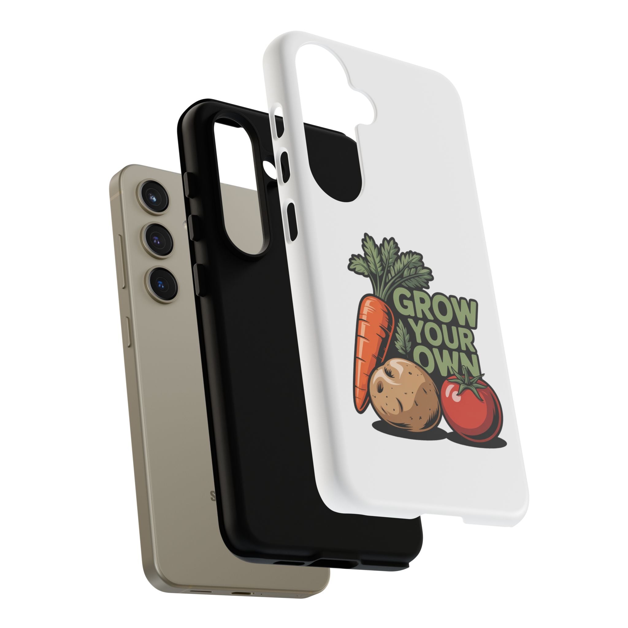 Grow Your Own Vegetables Phone Case — Gardening Carrot Potato Tomato Design