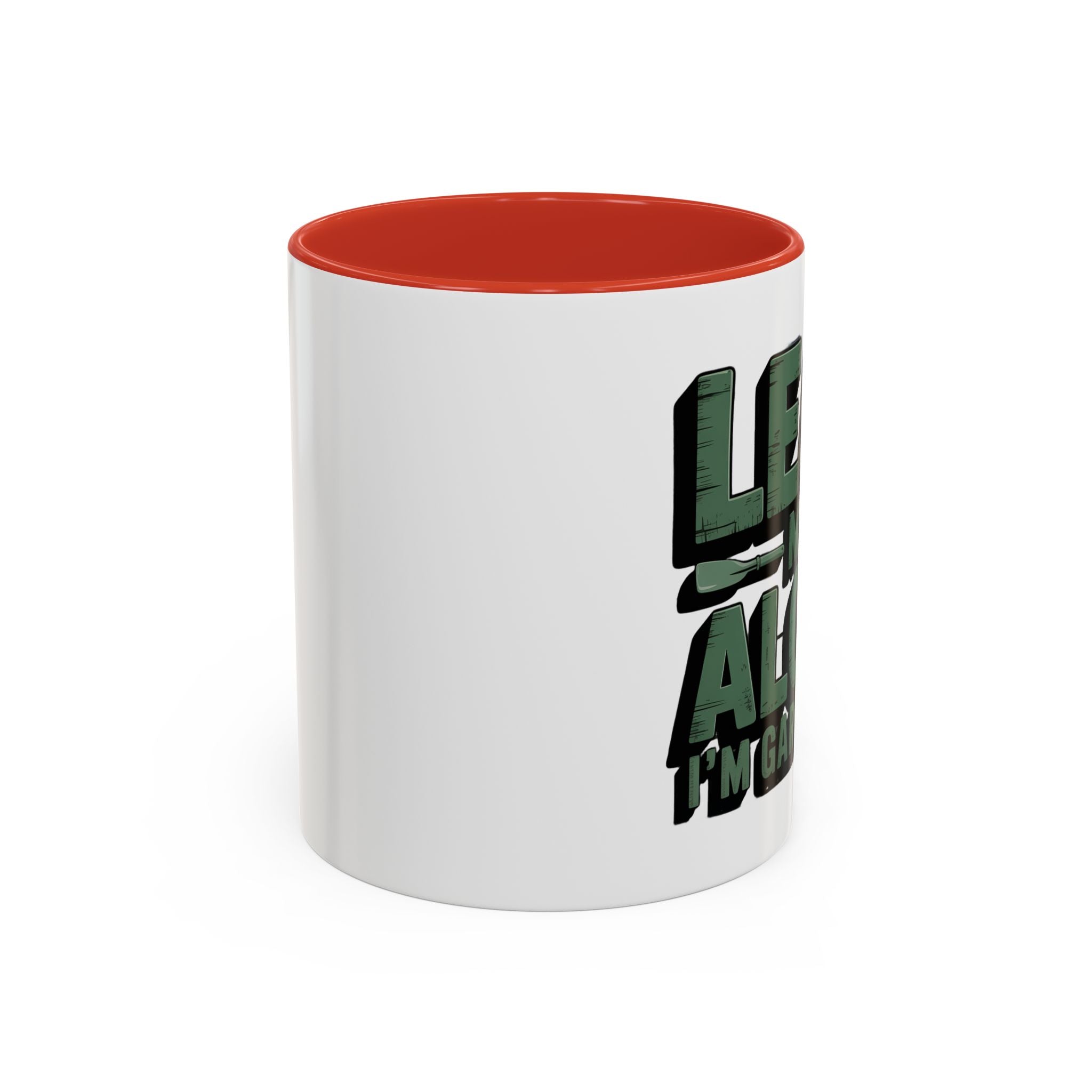 Gardening Mug — "Leaf Me Alone, I’m Gardening" Accent Coffee Cup