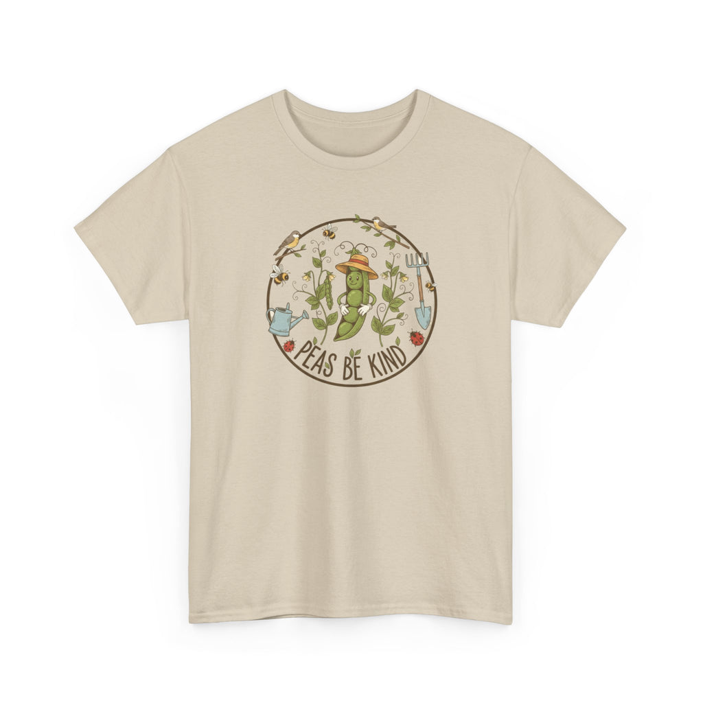 T-Shirt — "Peas Be Kind" Cute Garden Pea Illustration Tee
