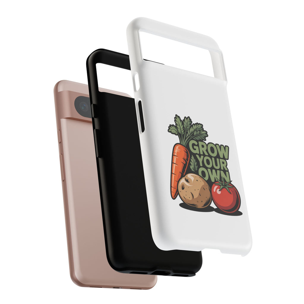 Grow Your Own Vegetables Phone Case — Gardening Carrot Potato Tomato Design