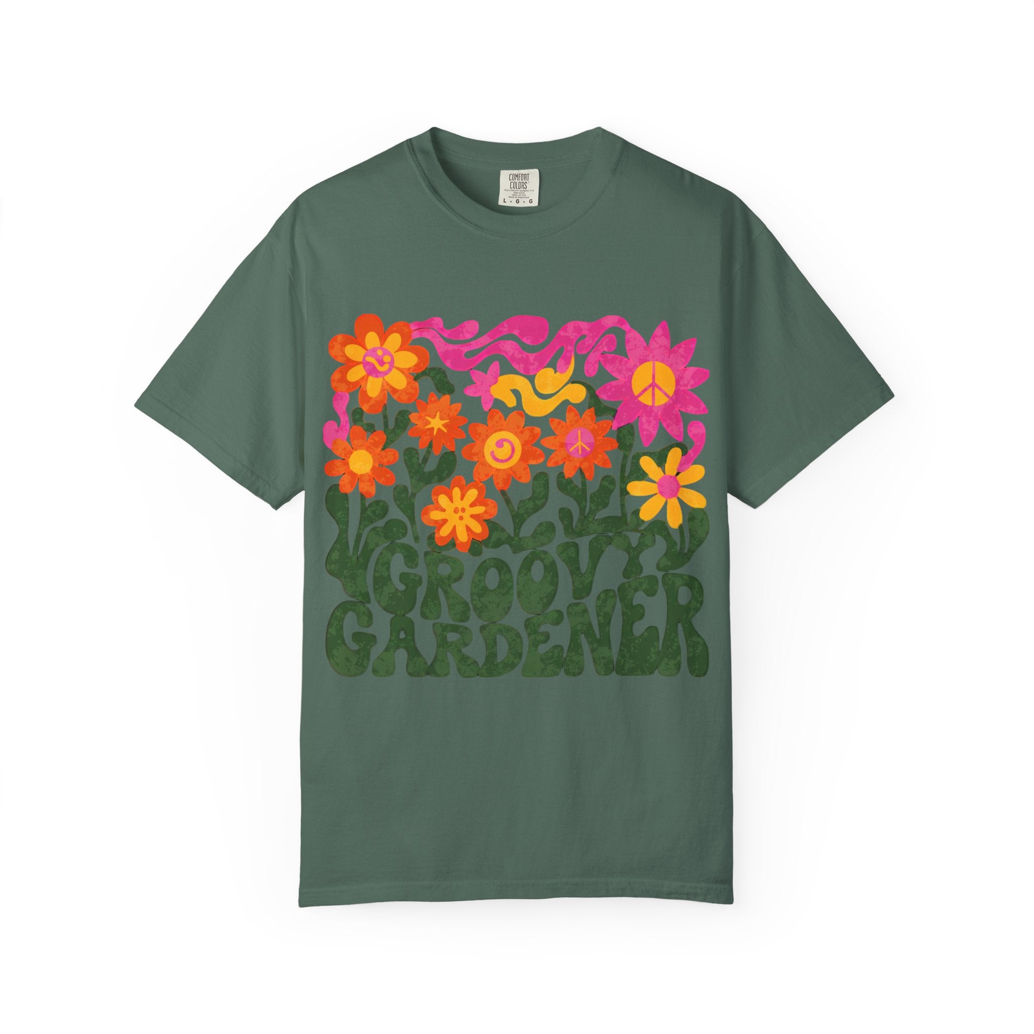 Groovy Gardener T-Shirt — Retro Flower Garden Graphic Tee