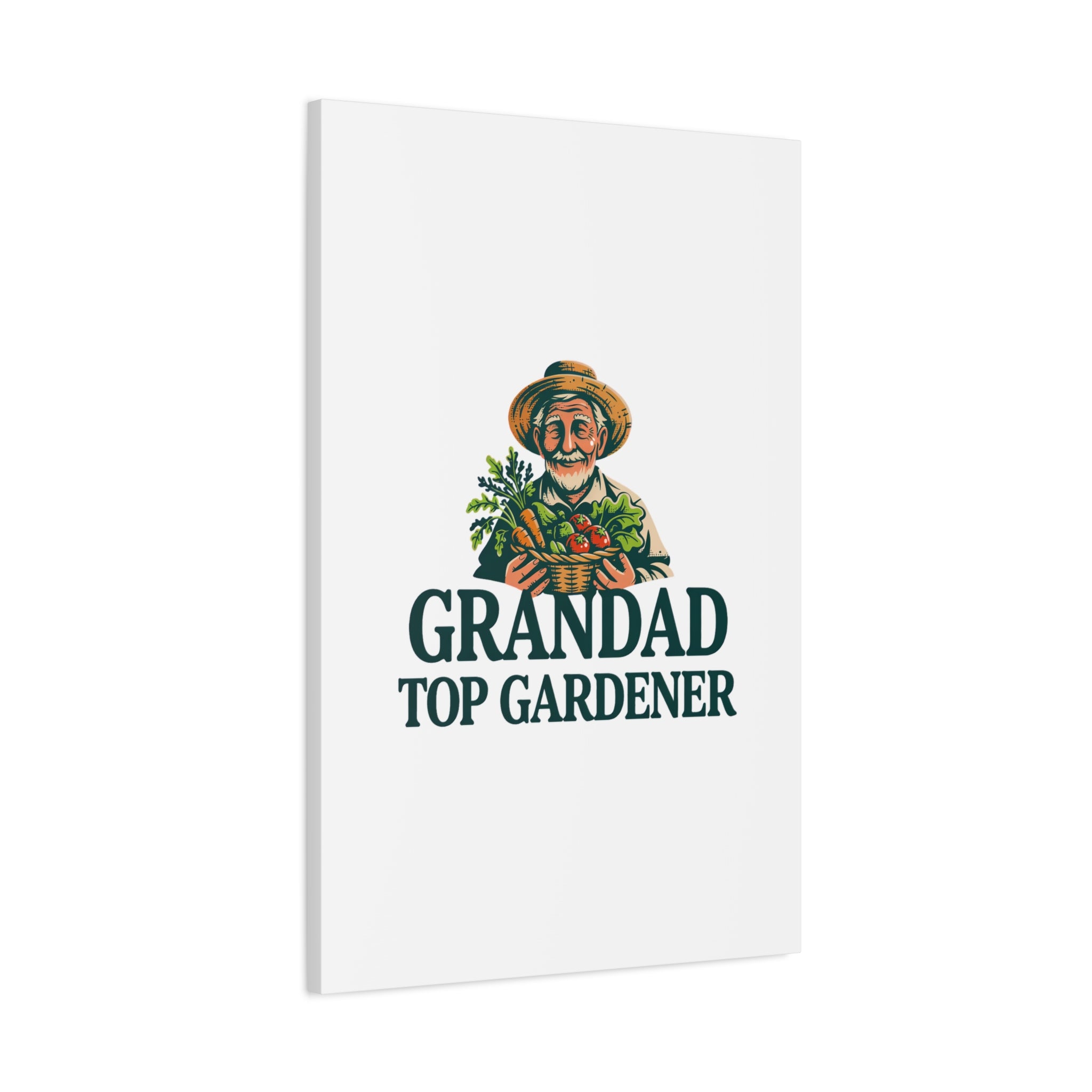 Grandad Top Gardener Canvas – Stretched Matte Wall Art
