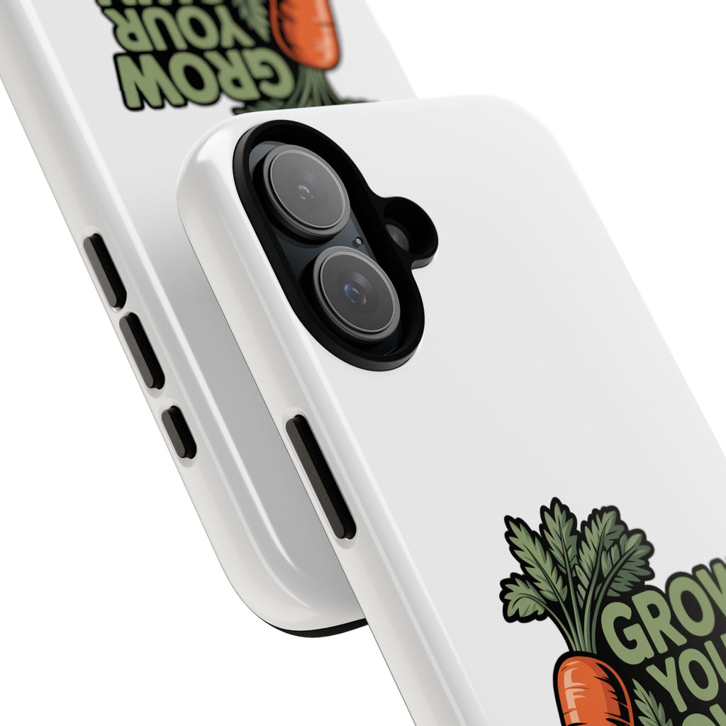 Grow Your Own Vegetables Phone Case — Gardening Carrot Potato Tomato Design